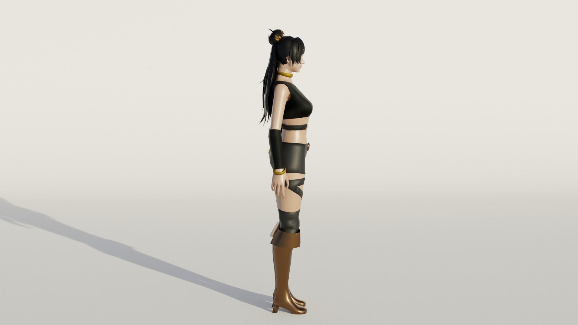 Venusian Visions Exquisite 3D Female Model Low-poly 3D model_1