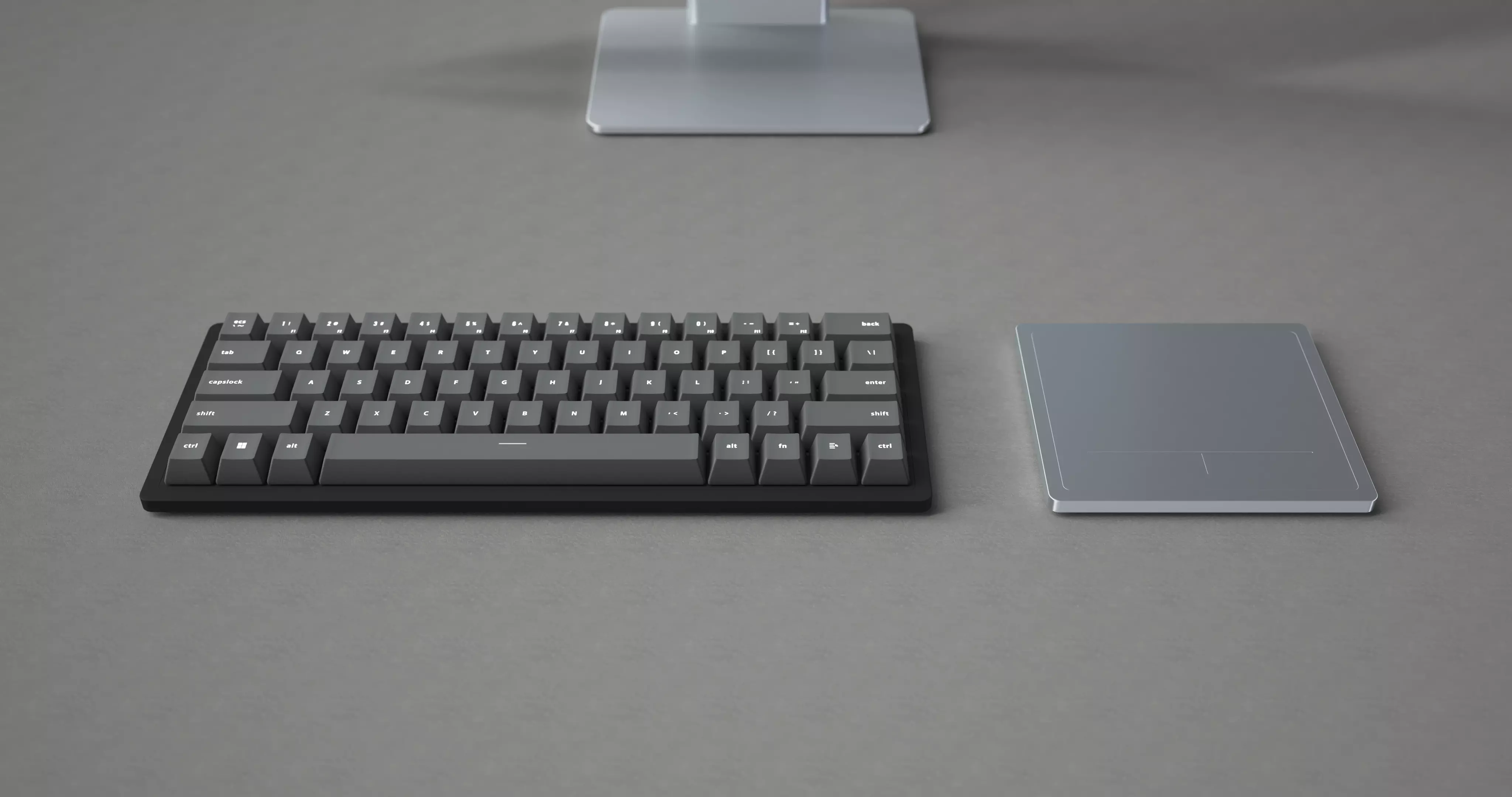 Original keyboard  and trackpad 3D model_0