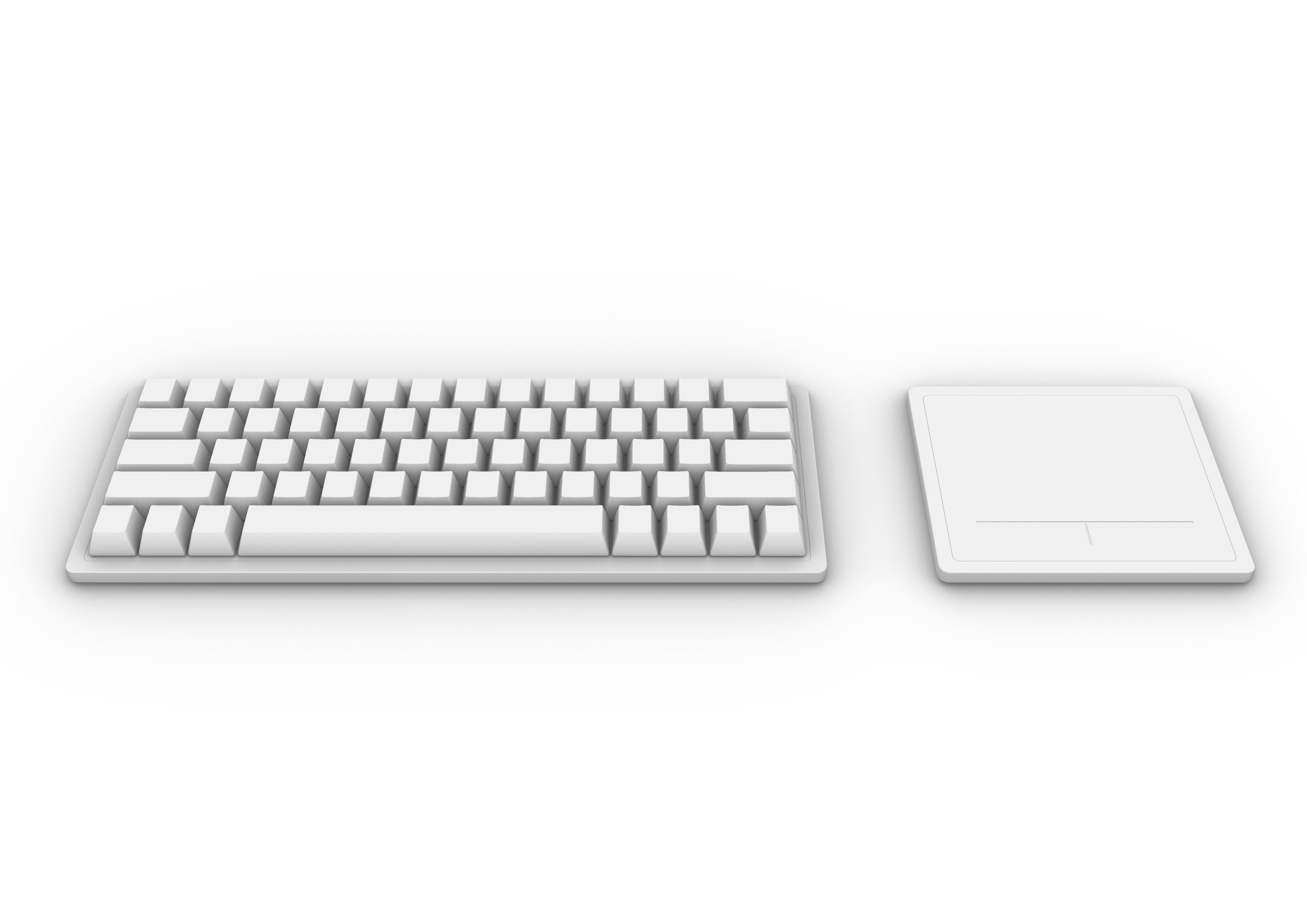 Original keyboard  and trackpad 3D model_3