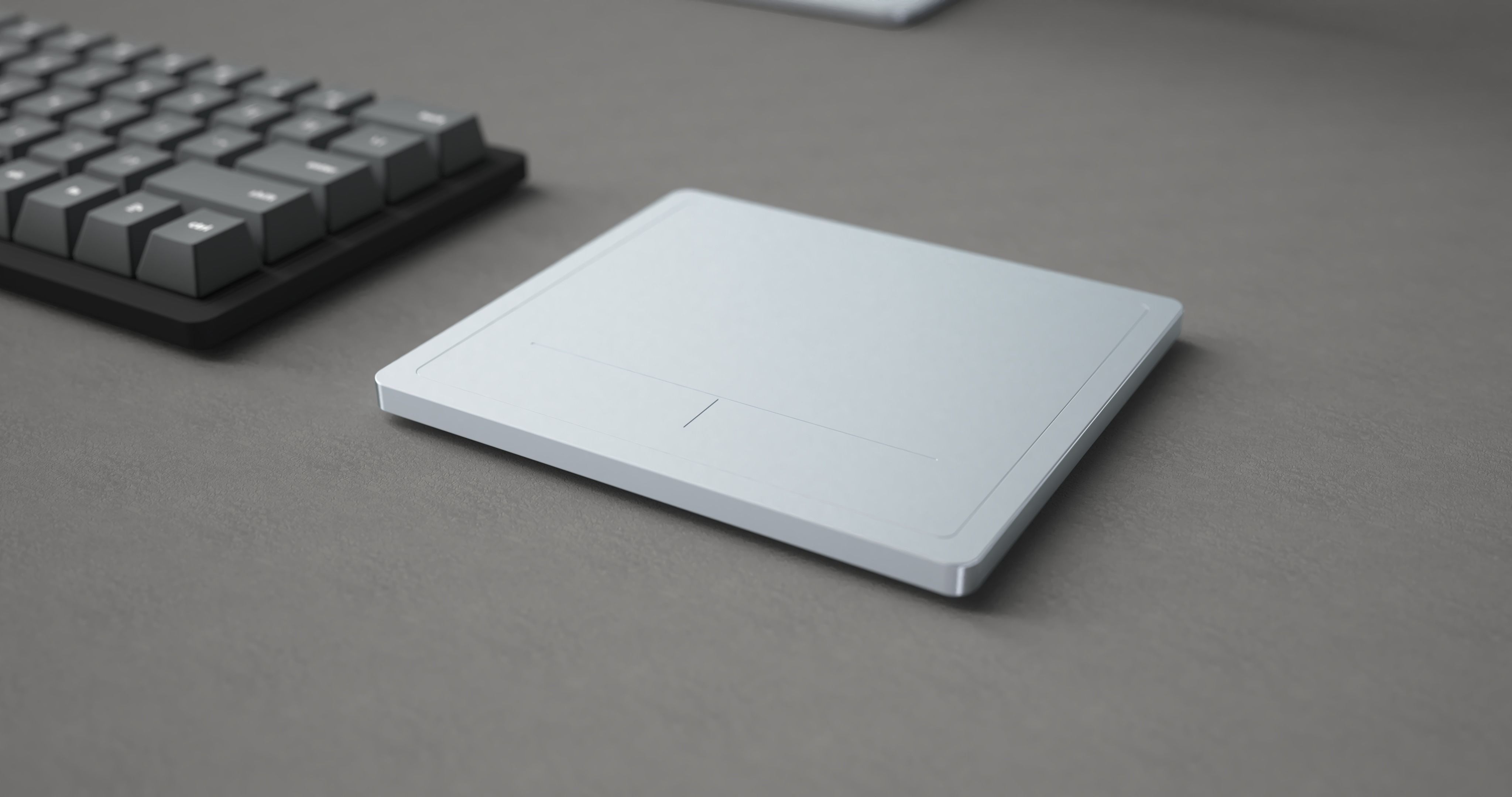 Original keyboard  and trackpad 3D model_2