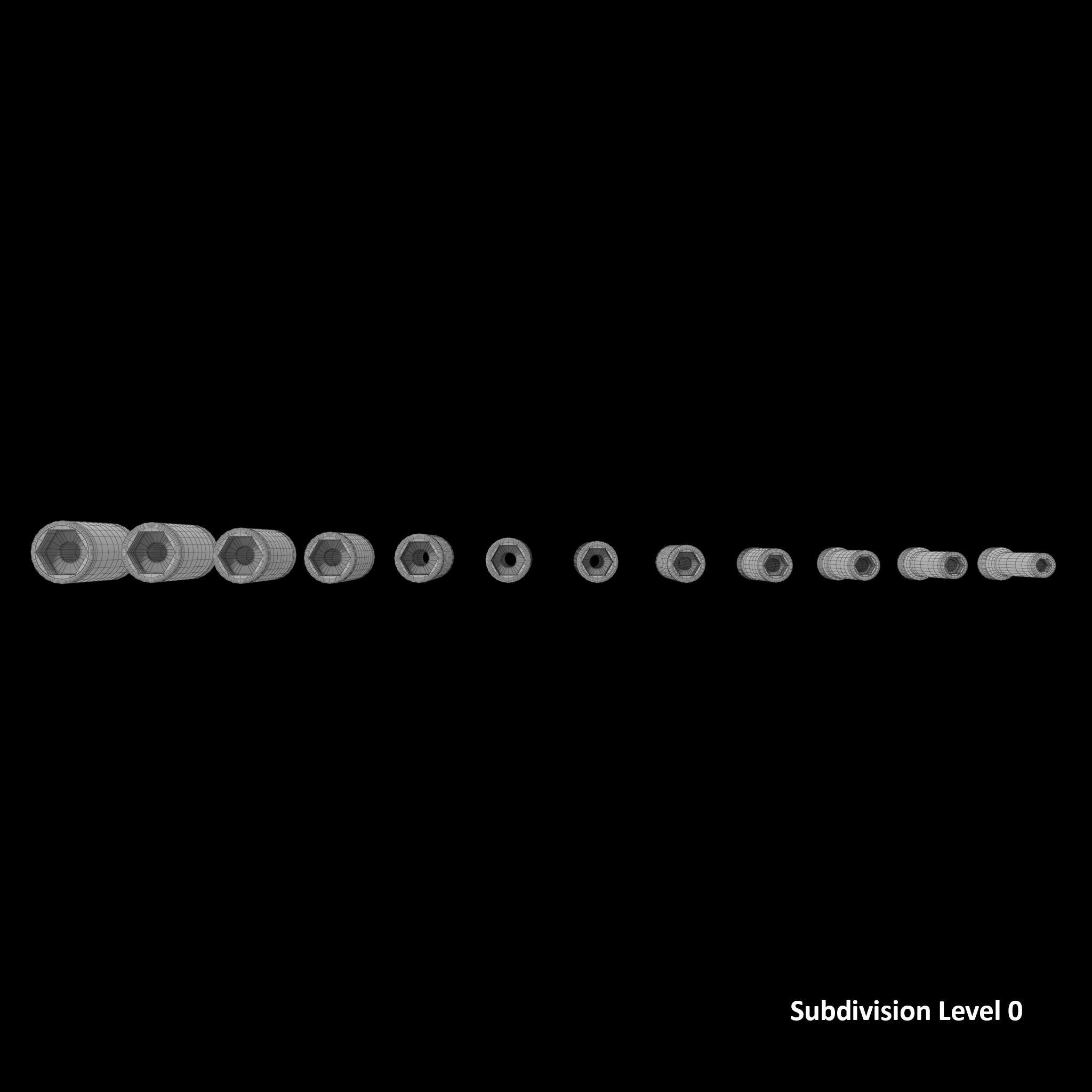 Drive Deep Impact Socket Low-poly 3D model_18