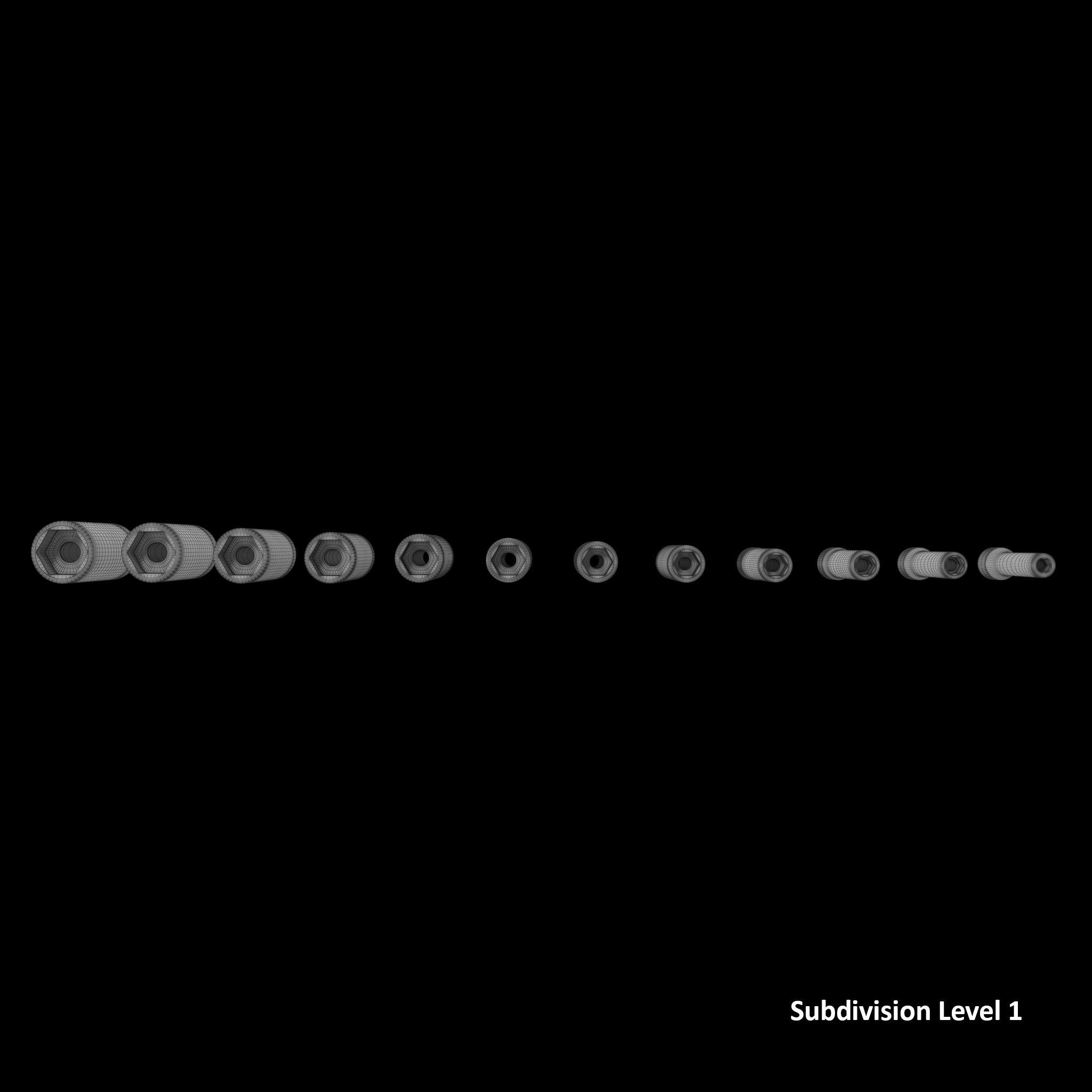 Drive Deep Impact Socket Low-poly 3D model_19