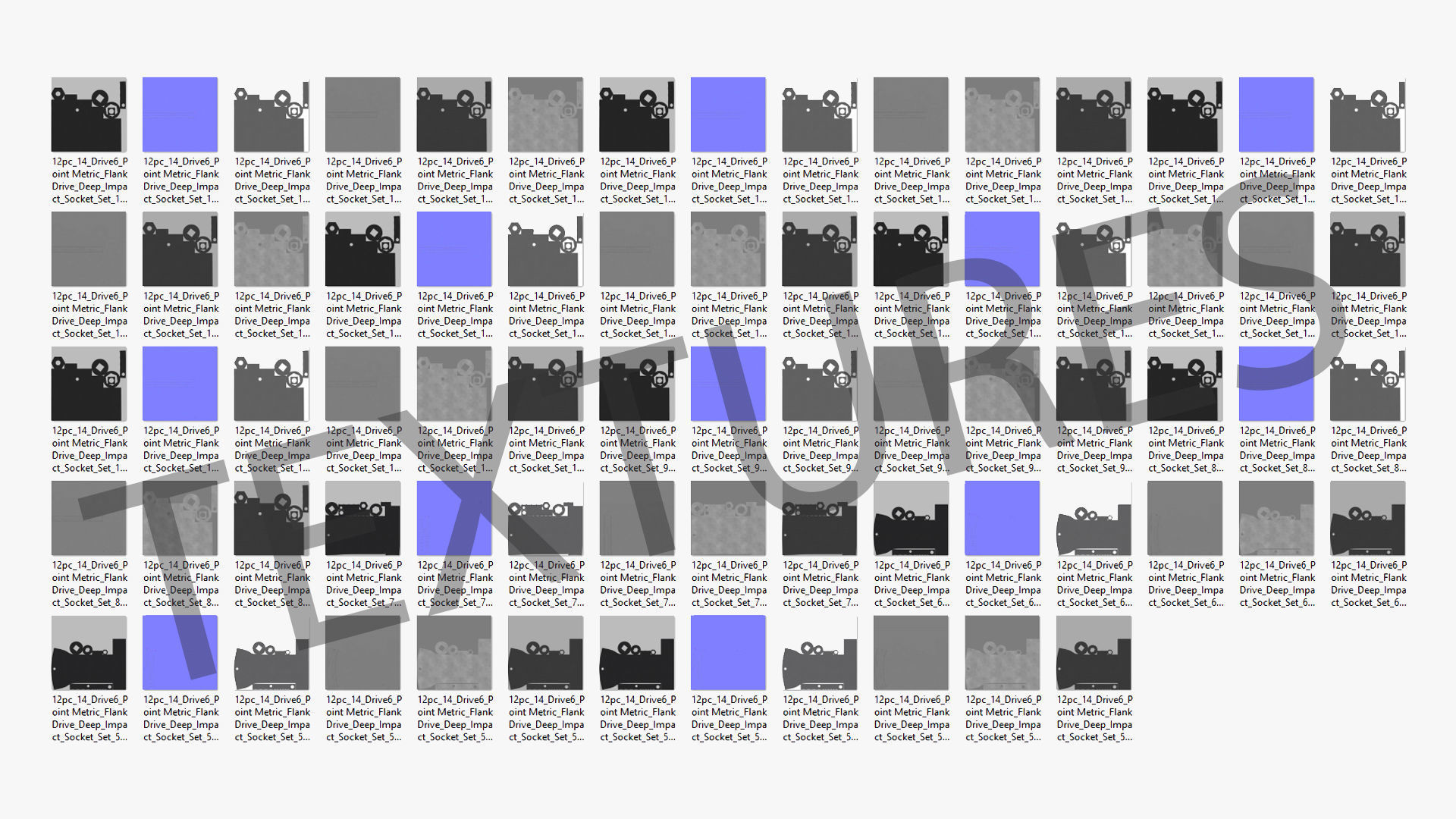 Drive Deep Impact Socket Low-poly 3D model_24