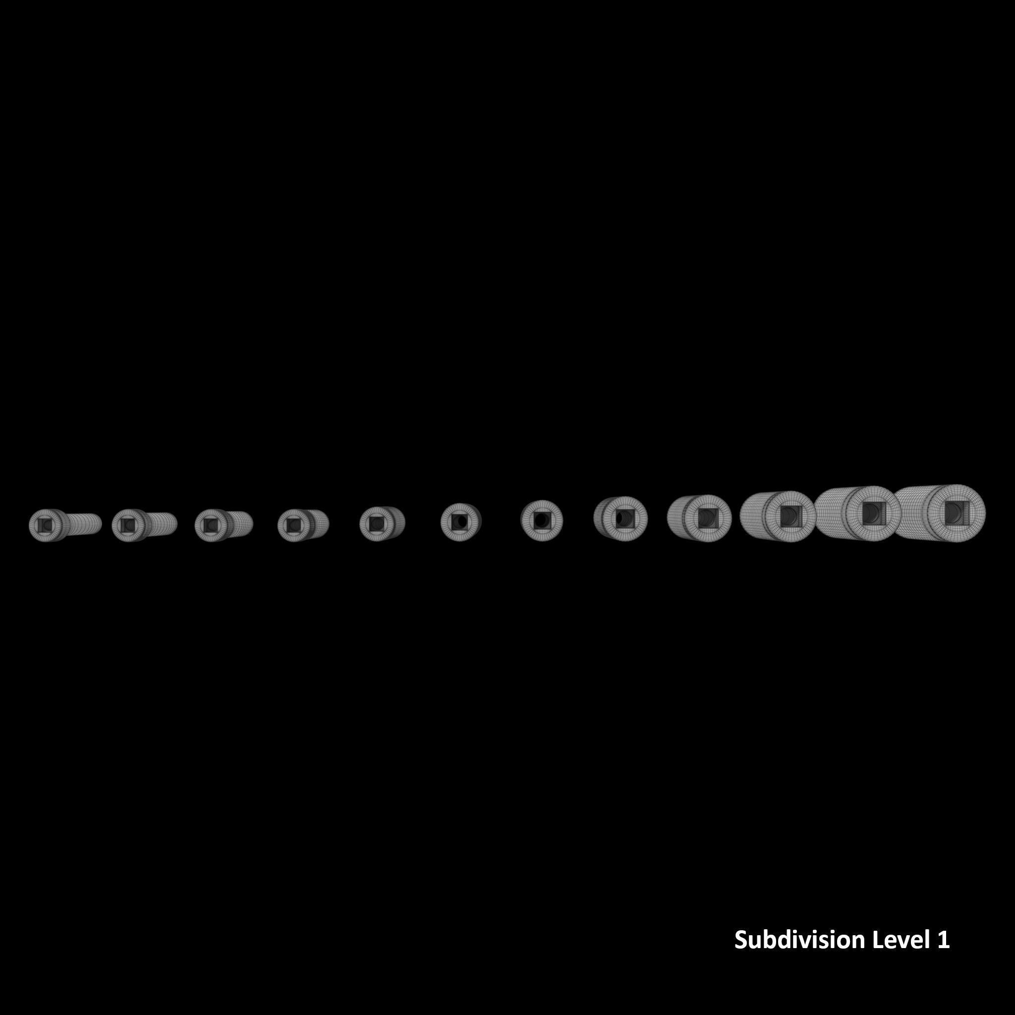 Drive Deep Impact Socket Low-poly 3D model_15