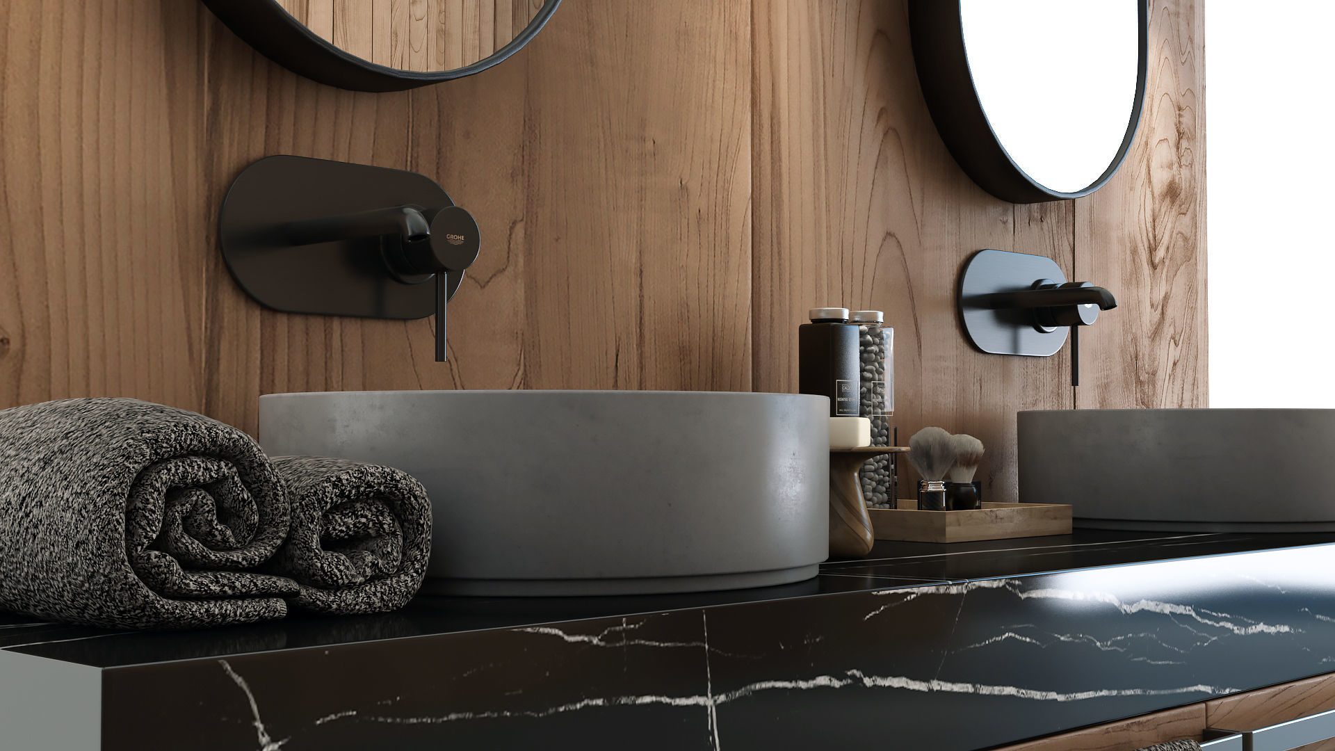 Furniture and decor for the bathroom 3D model_12