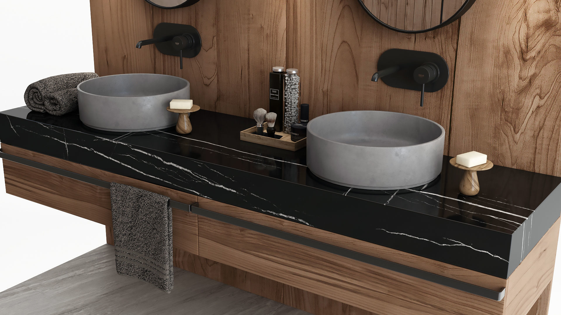 Furniture and decor for the bathroom 3D model_6