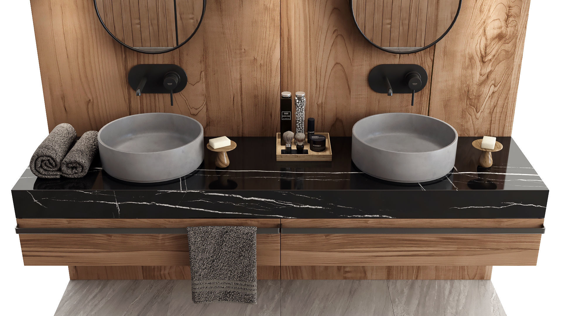 Furniture and decor for the bathroom 3D model_10