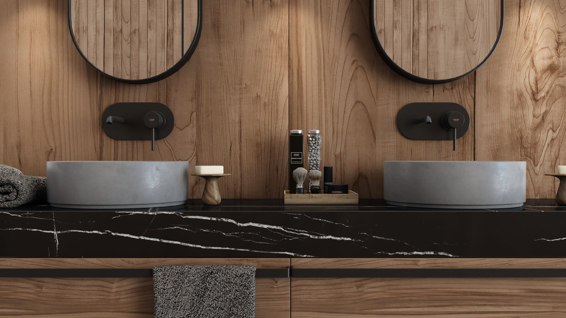 Furniture and decor for the bathroom 3D model_7