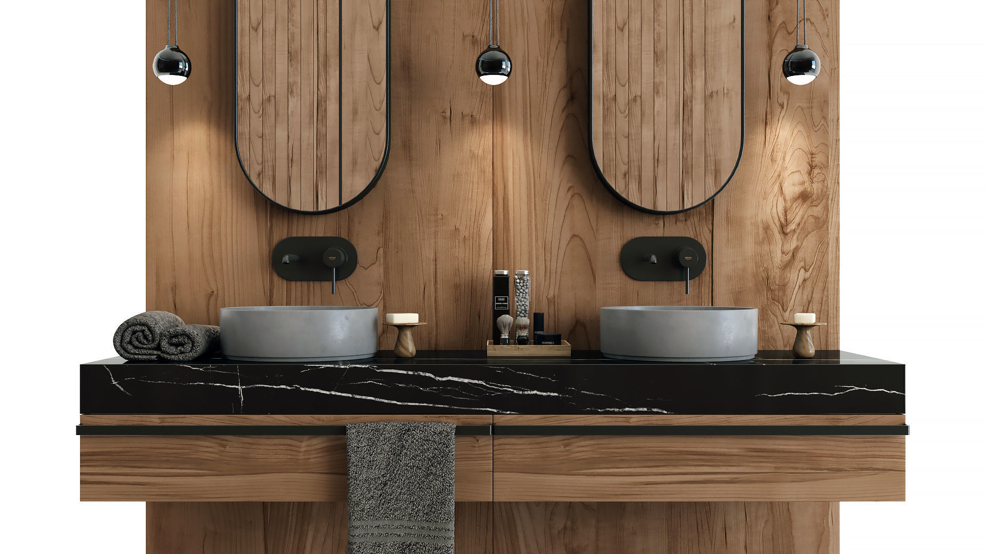 Furniture and decor for the bathroom 3D model_5