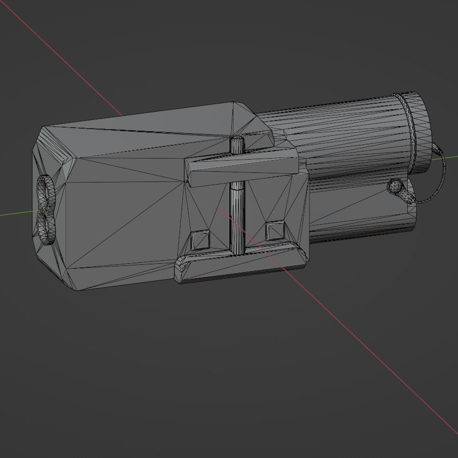 CQBL-1 Game-Ready PBR Low-Poly VR - AR - 3d model Low-poly 3D model_7