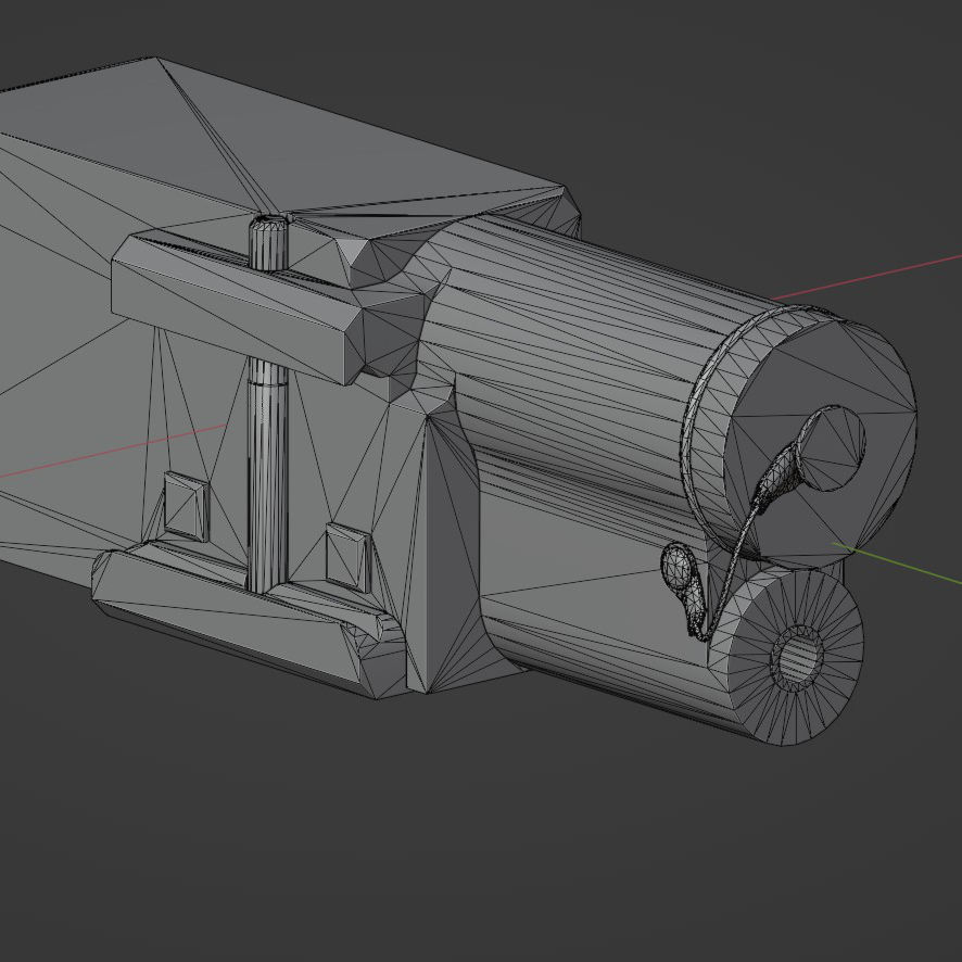 CQBL-1 Game-Ready PBR Low-Poly VR - AR - 3d model Low-poly 3D model_8
