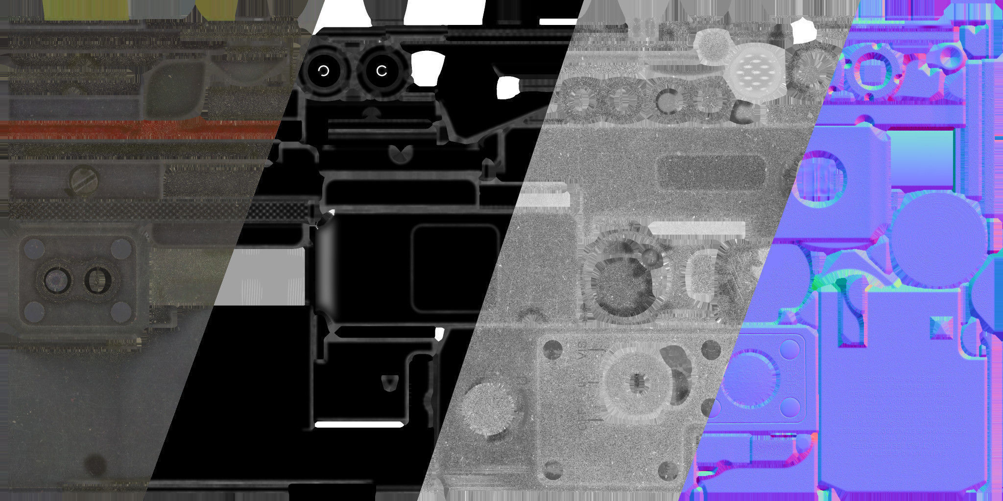 CQBL-1 Game-Ready PBR Low-Poly VR - AR - 3d model Low-poly 3D model_12