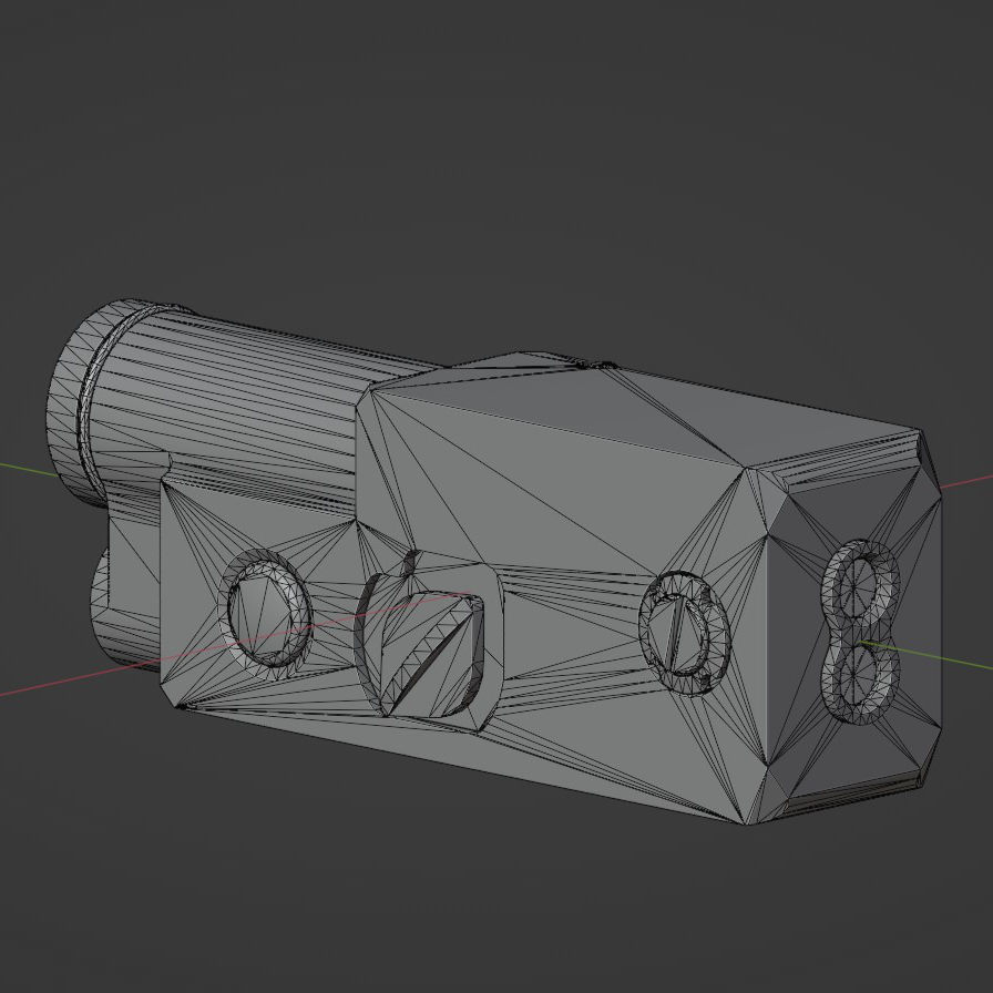 CQBL-1 Game-Ready PBR Low-Poly VR - AR - 3d model Low-poly 3D model_10
