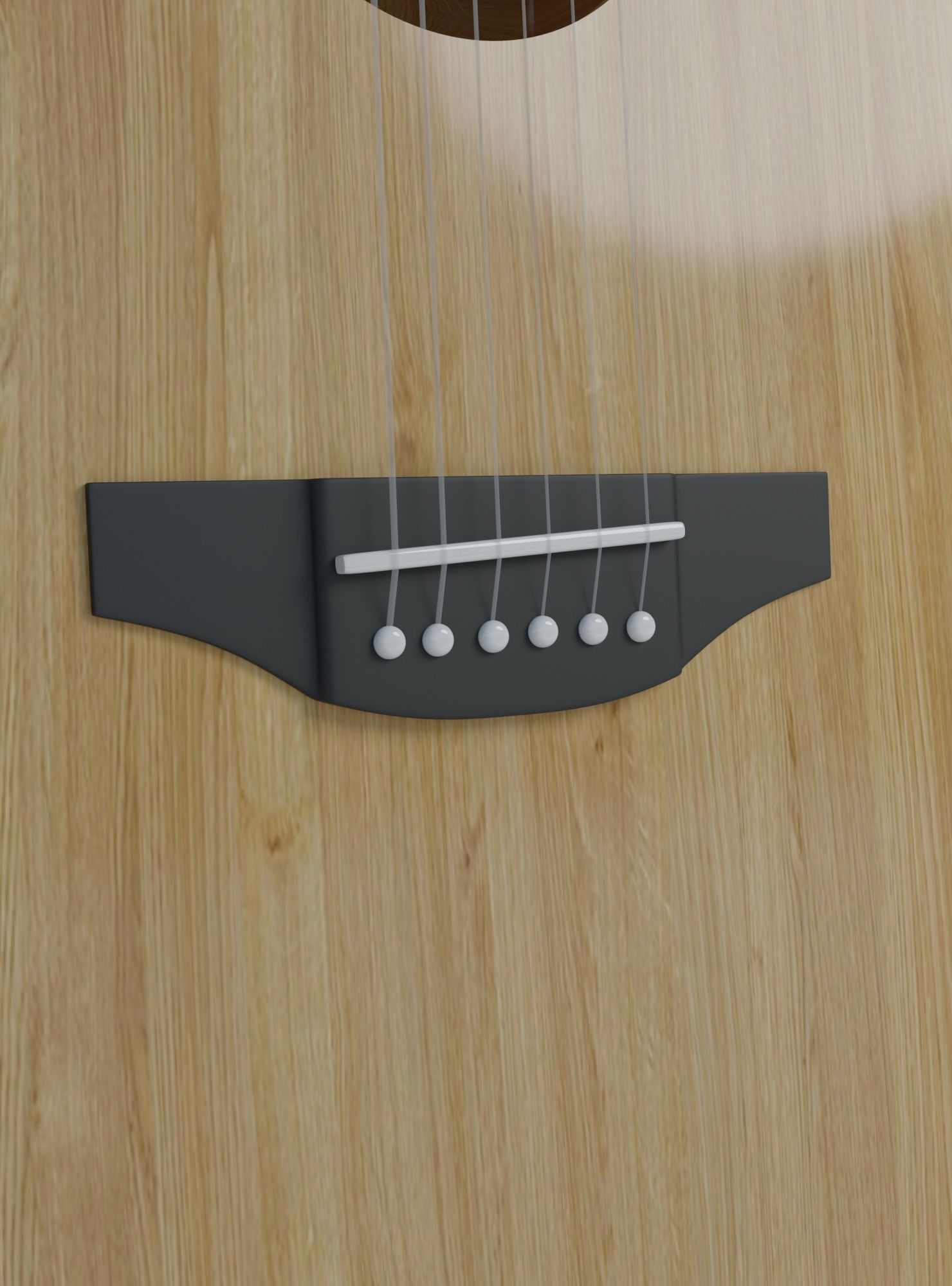 Folk Guitar Free 3D model_1