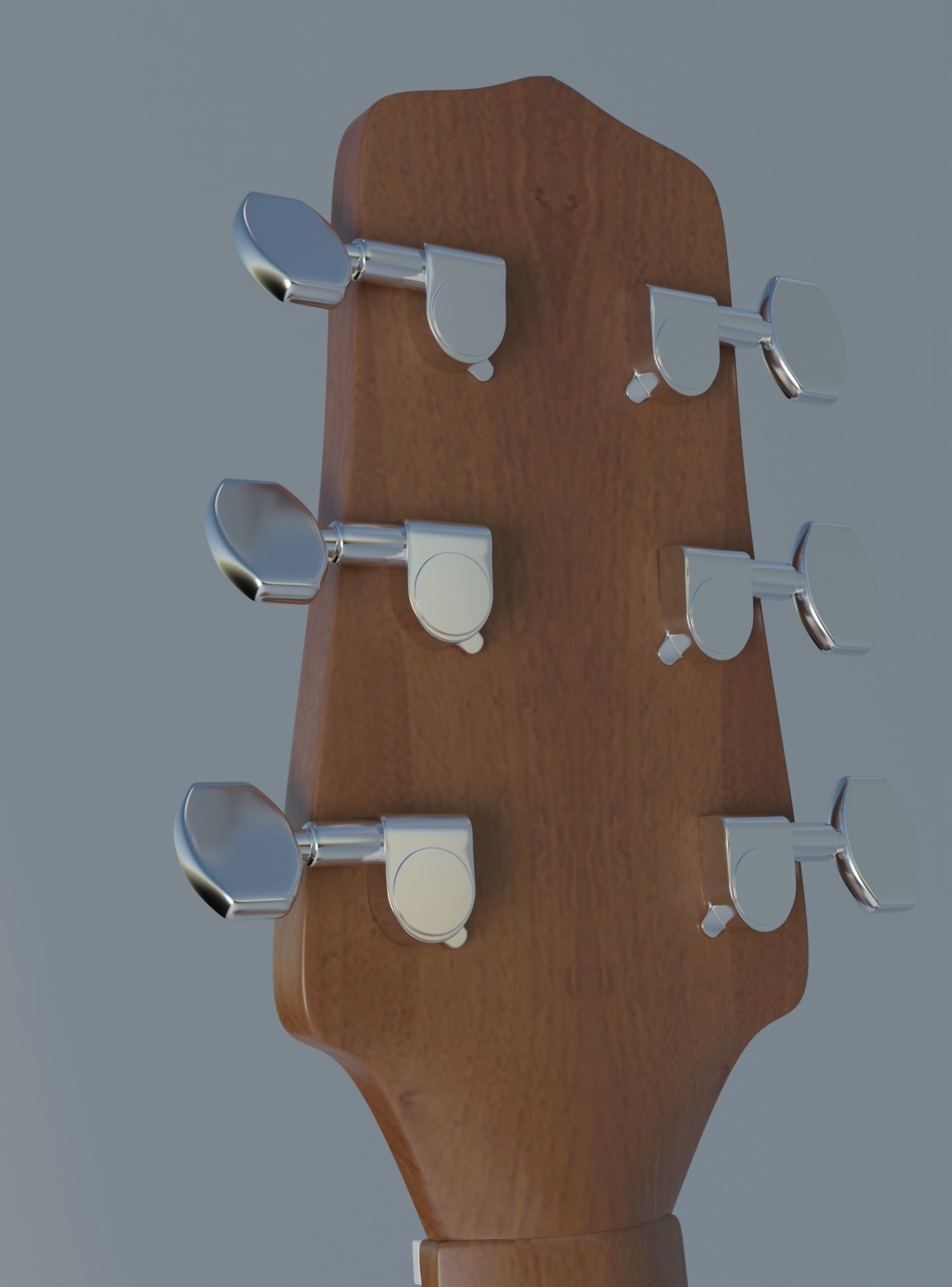 Folk Guitar Free 3D model_2