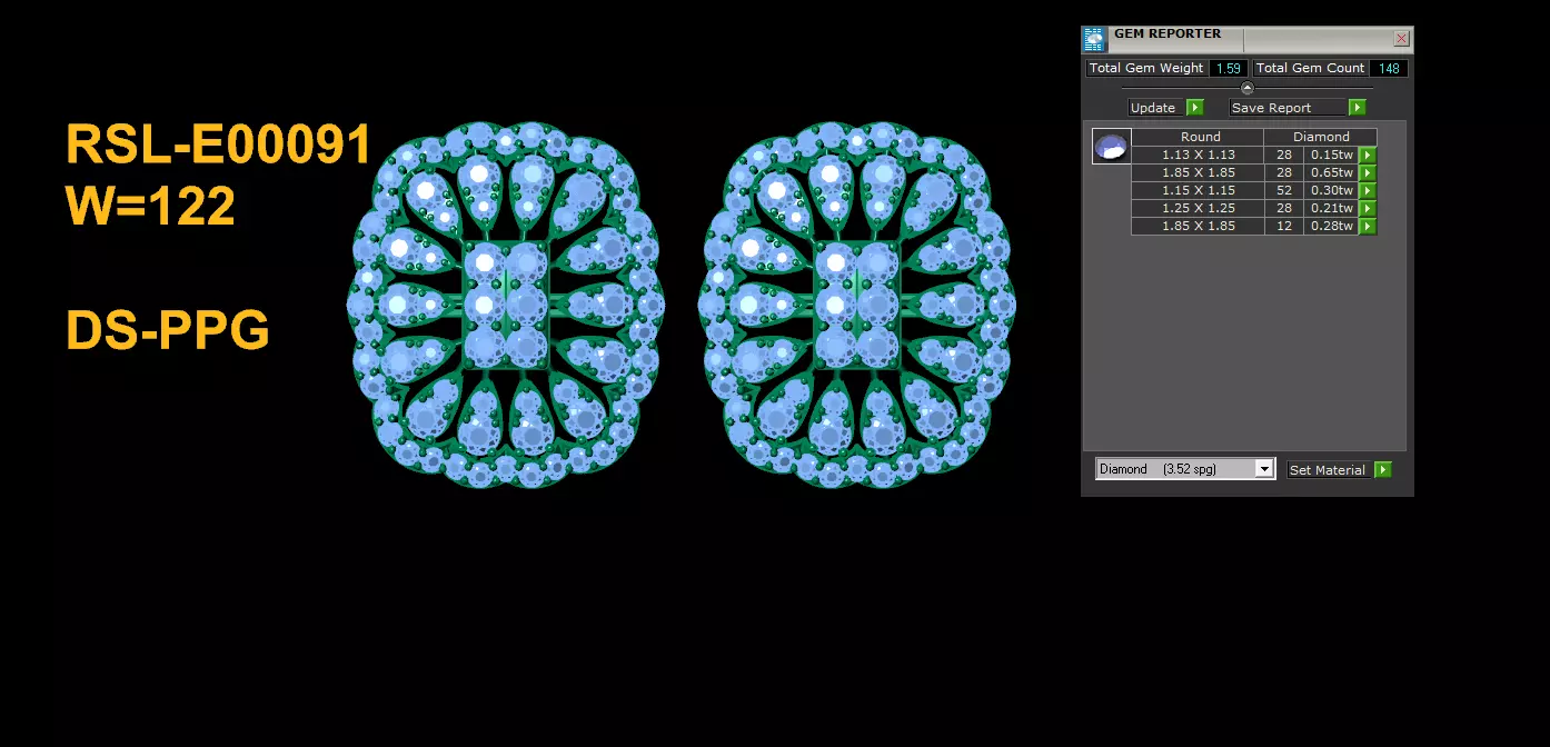 Fantastic Earring really popular in Asia Free 3D print model