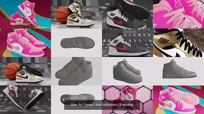 Nike Air Force 1 mid collection 