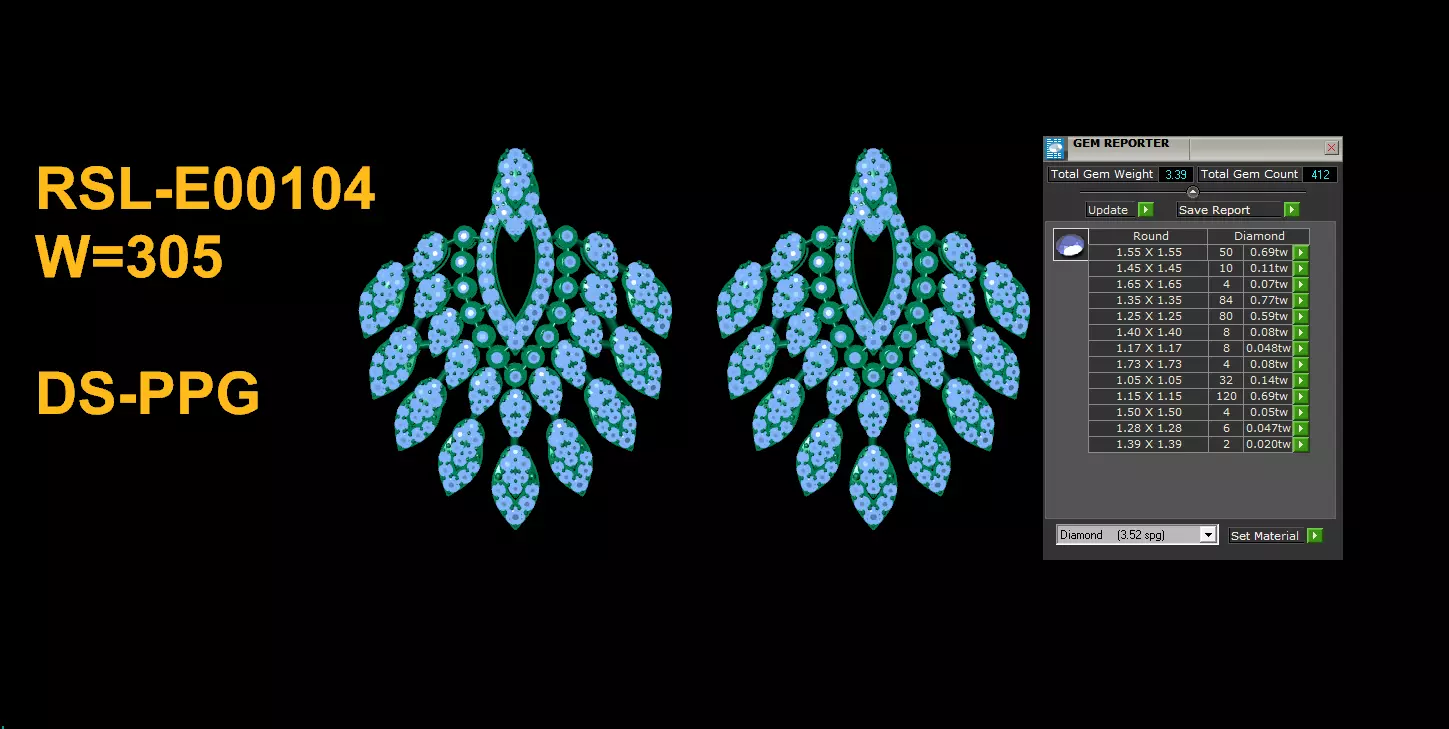 Fantastic Earring really popular in Asia Free 3D print model