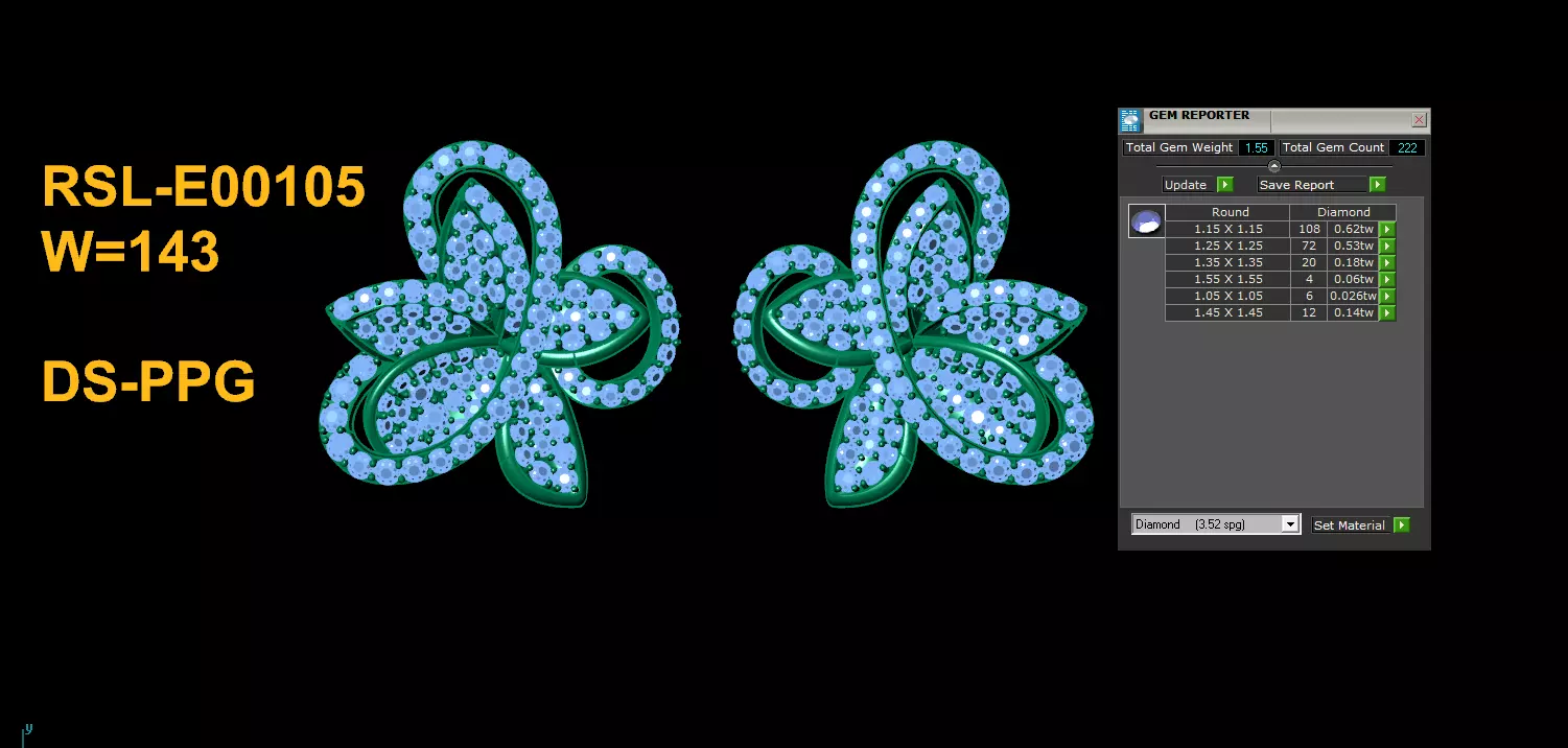 Fantastic Earring really popular in Asia Free 3D print model