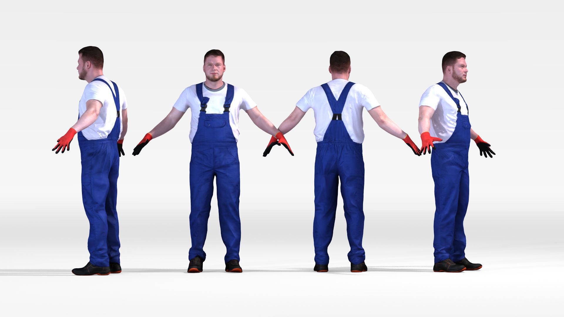 Dosch 3D - People - Rigged Factory Worker 3D model_2