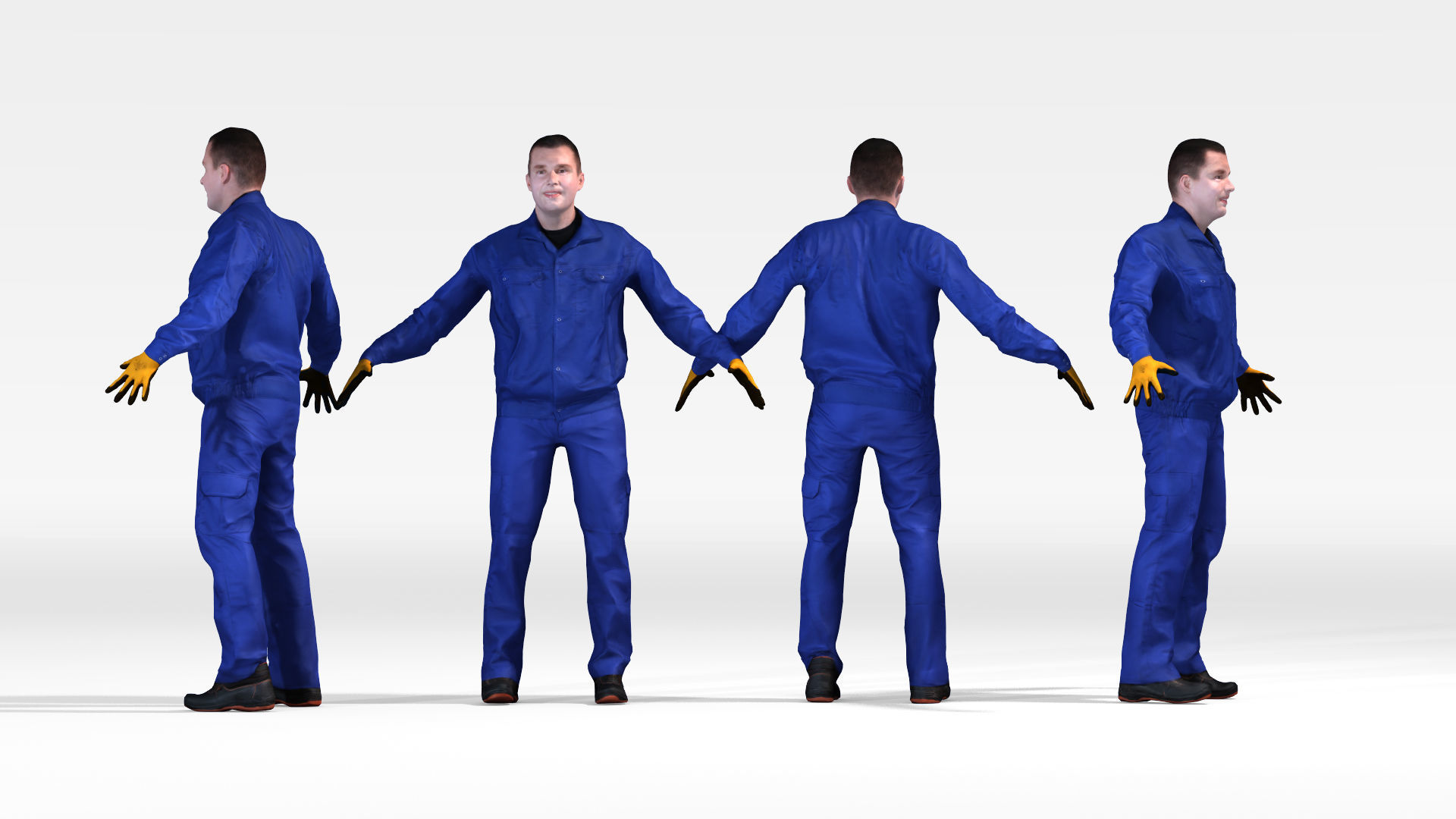 Dosch 3D - People - Rigged Factory Worker 3D model_5