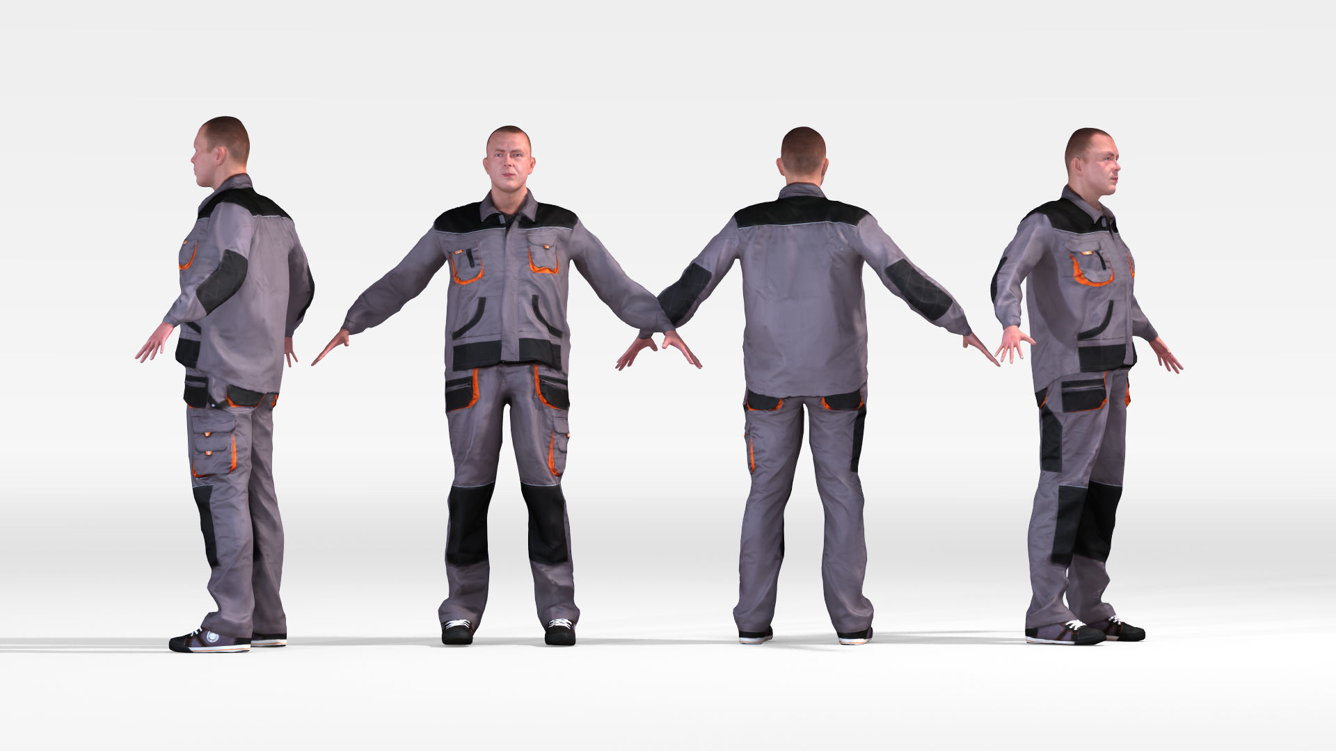 Dosch 3D - People - Rigged Factory Worker 3D model_3