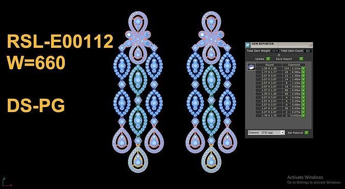 Fantastic Earring really popular in Asia 3D print model