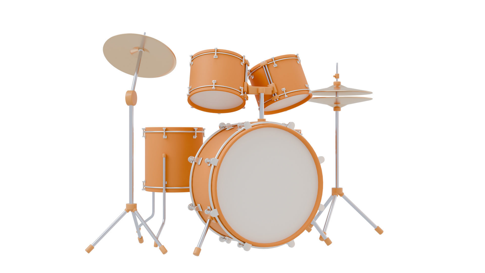 Drum Set 3D model_1