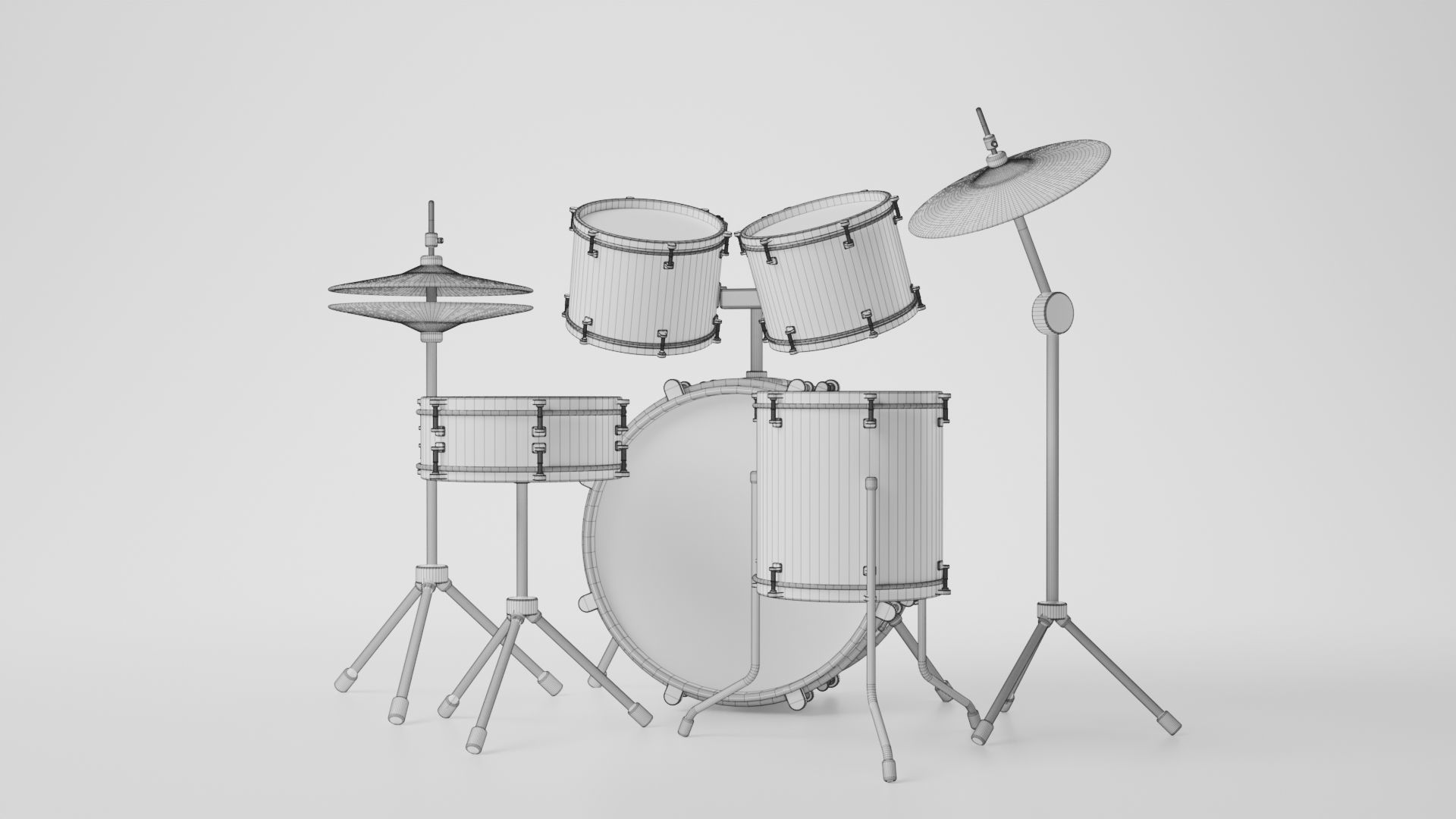 Drum Set 3D model_5