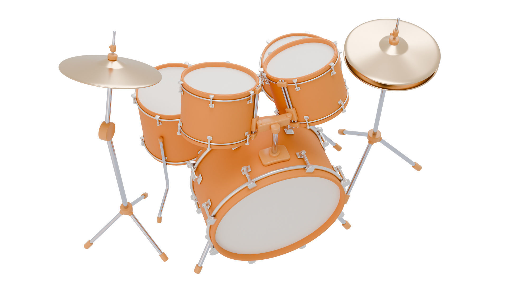 Drum Set 3D model_3