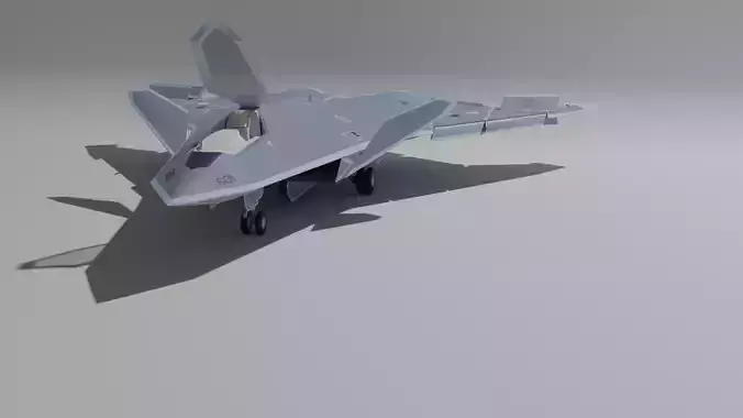 F-47 NGAD 6 Gen Fighter  Low-poly 3D model