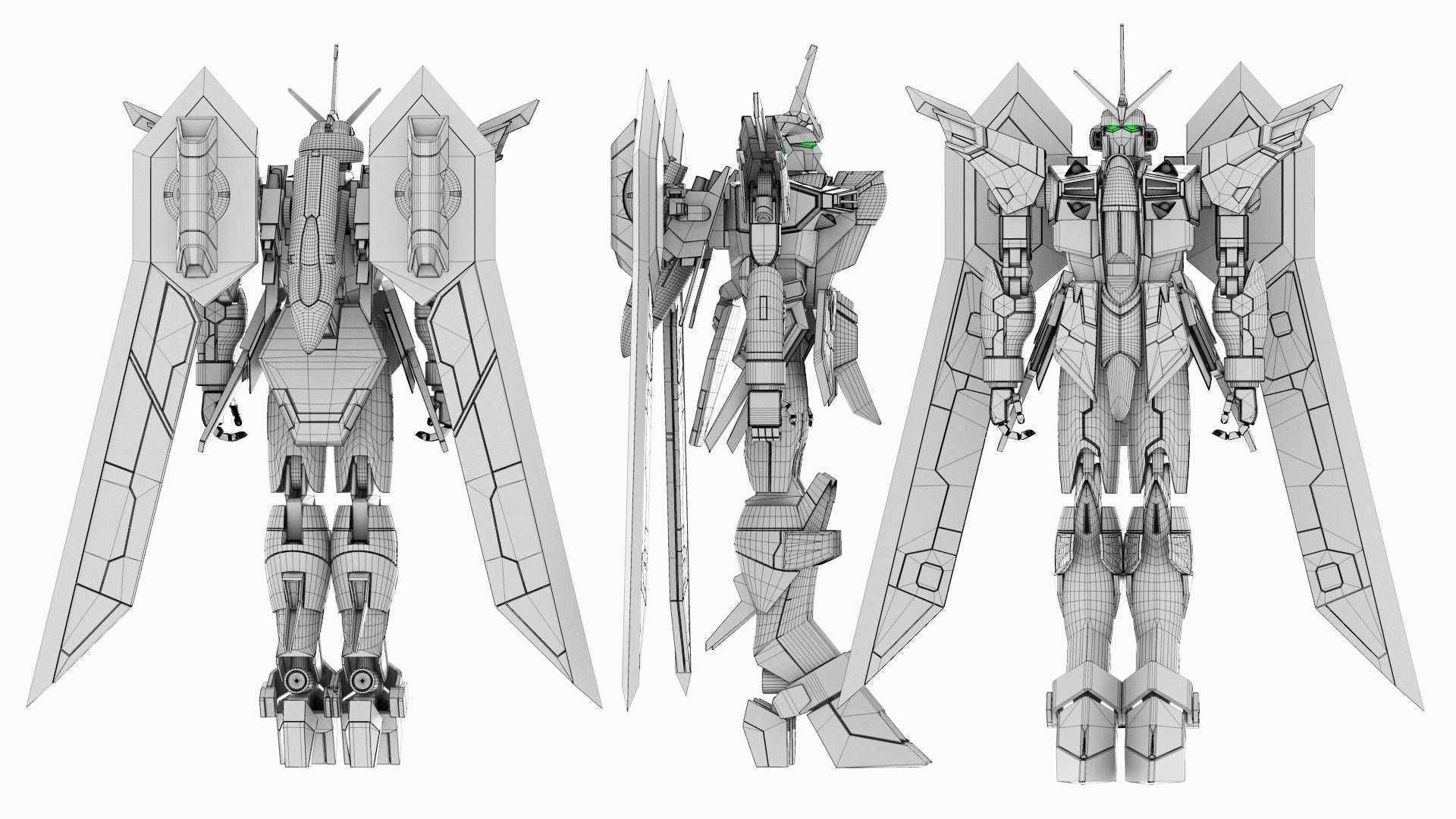 Gundam Wings 03 3D model_26