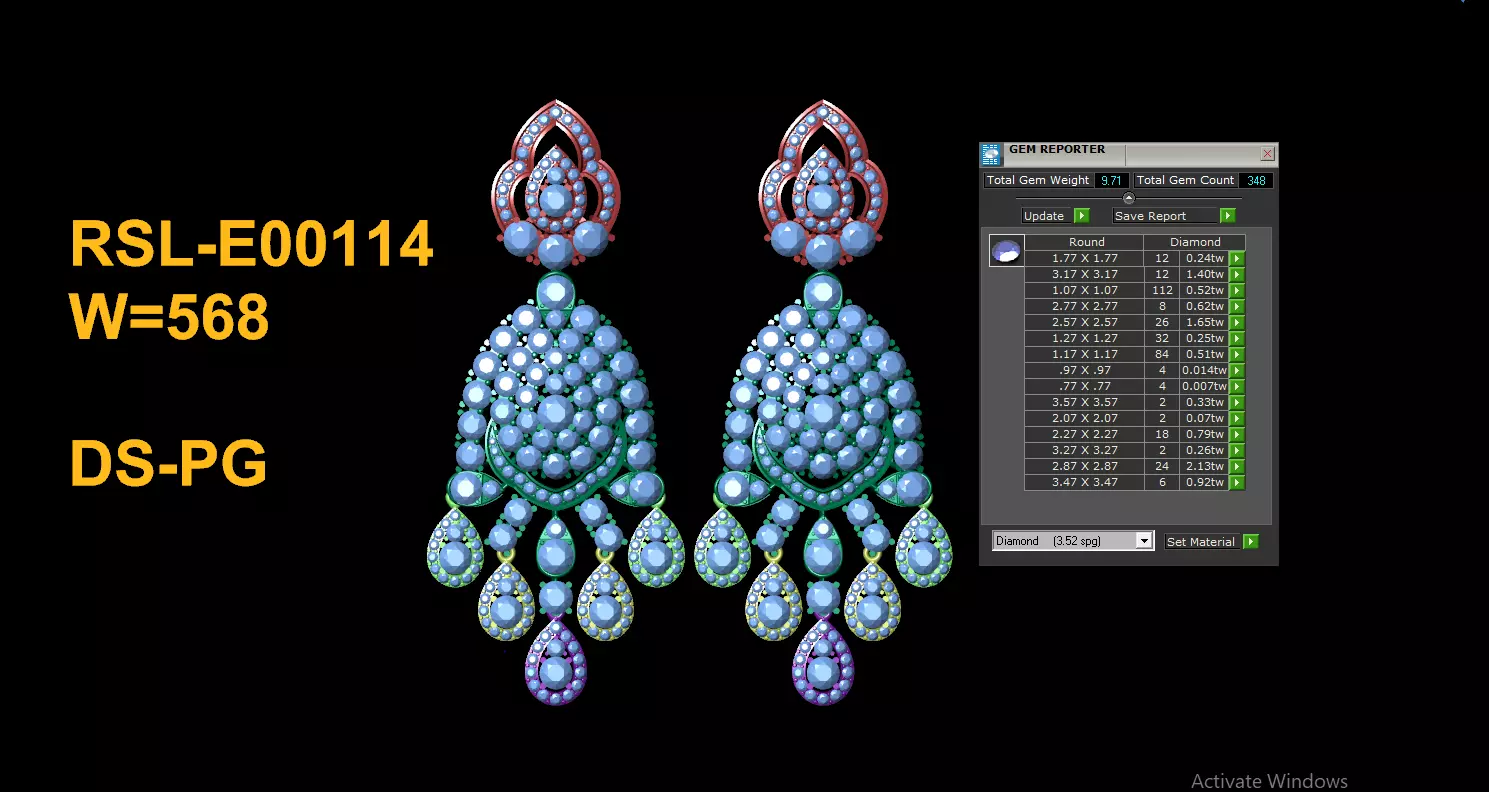 Fantastic Earring really popular in Asia Free 3D print model