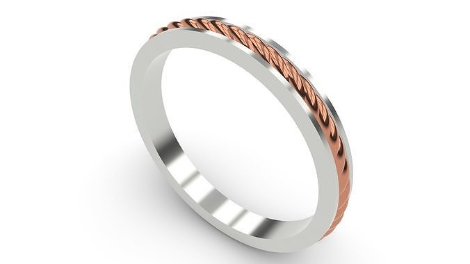 Band With Twisted Center 3D print model