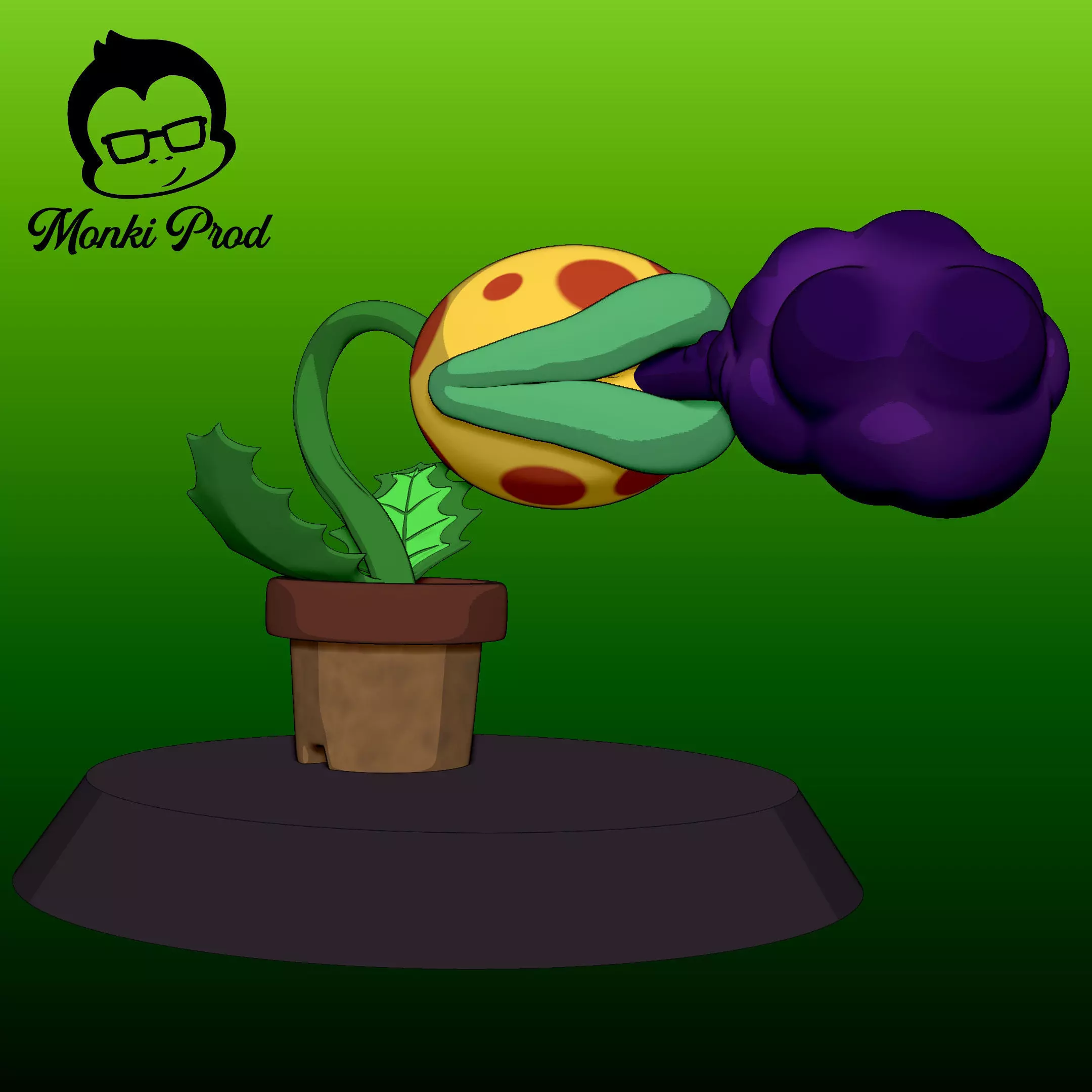 Piranha Plant Figure model 3D print model