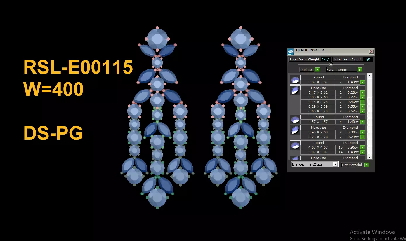 Fantastic Earring really popular in Asia Free 3D print model