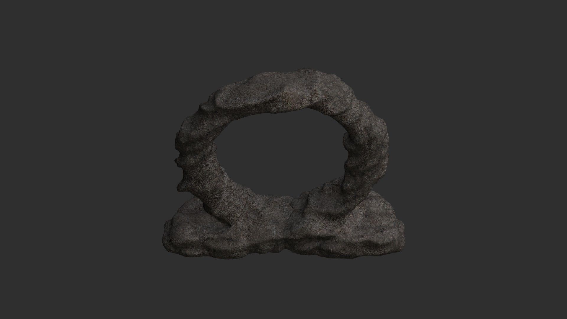 Stone Portal 1 - Base Free low-poly 3D model_7