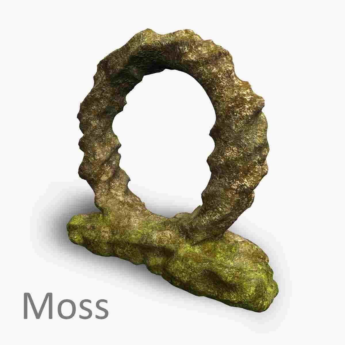 Stone Portal 1 - Base Free low-poly 3D model_16