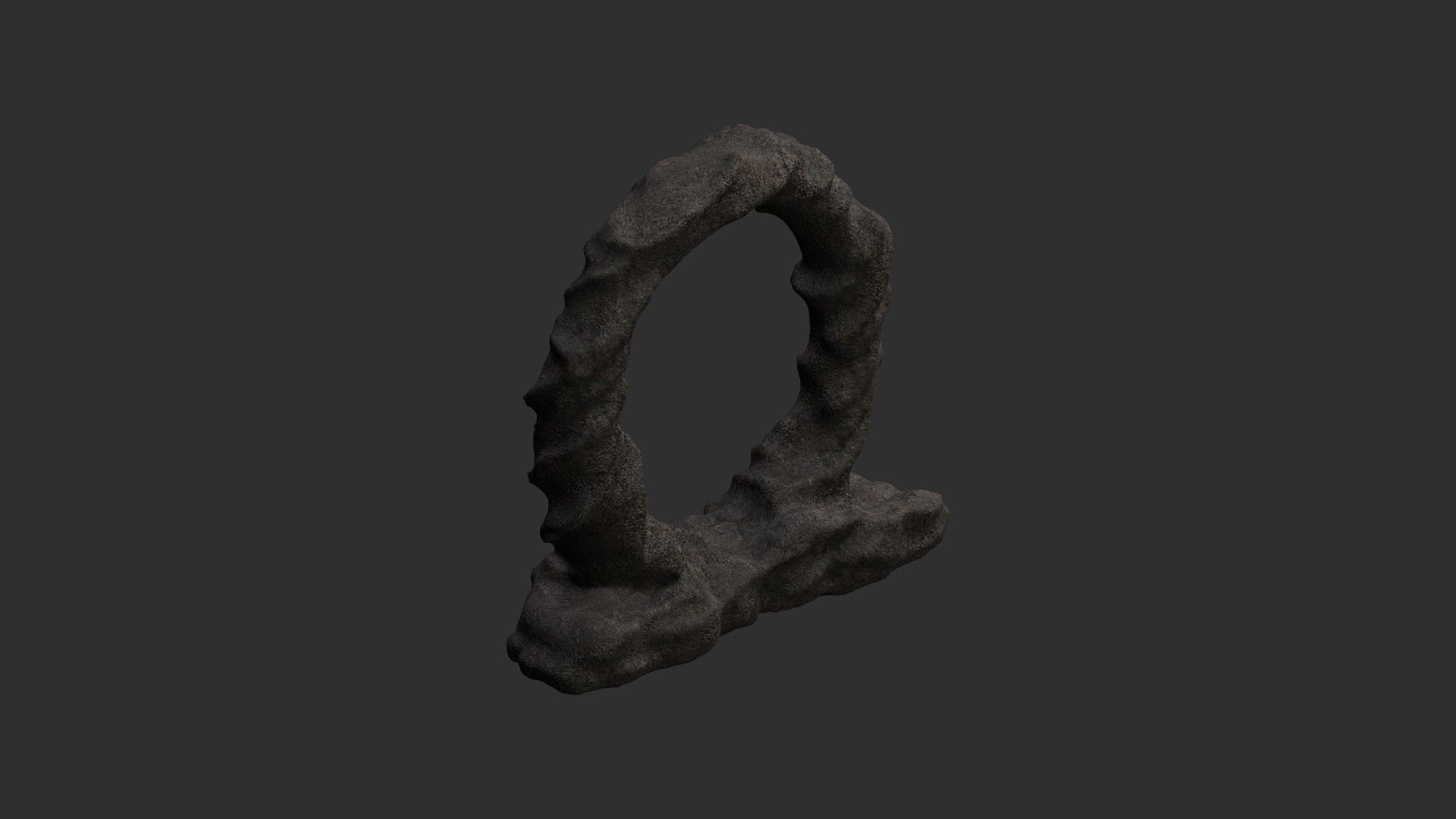 Stone Portal 1 - Base Free low-poly 3D model_10