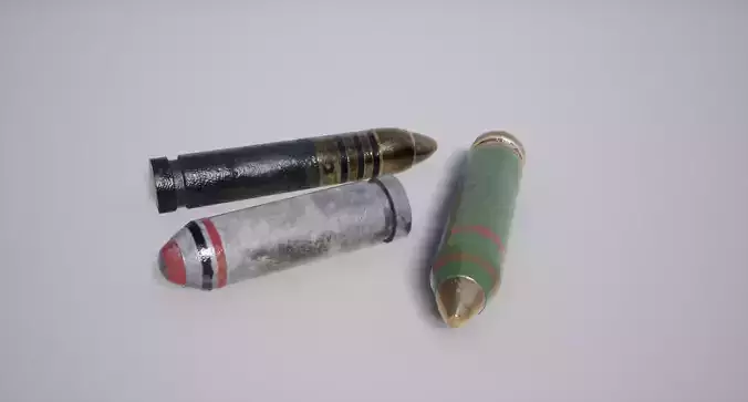 Military Bombshells Low-poly 3D model