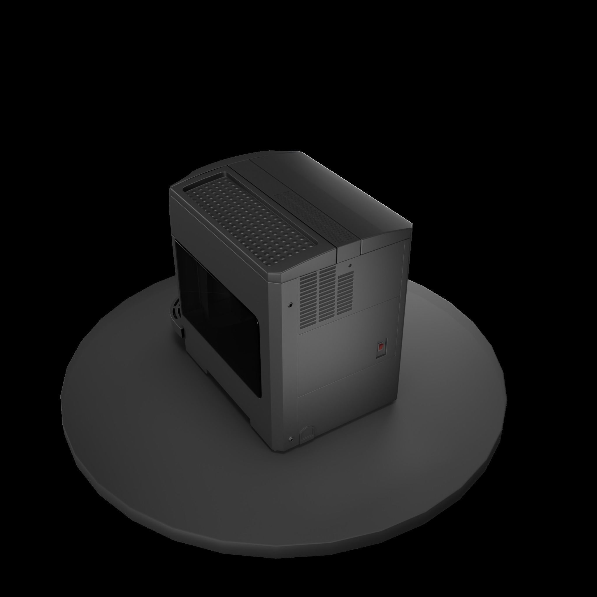 Delonghi Magnifica Low-poly 3D model_4