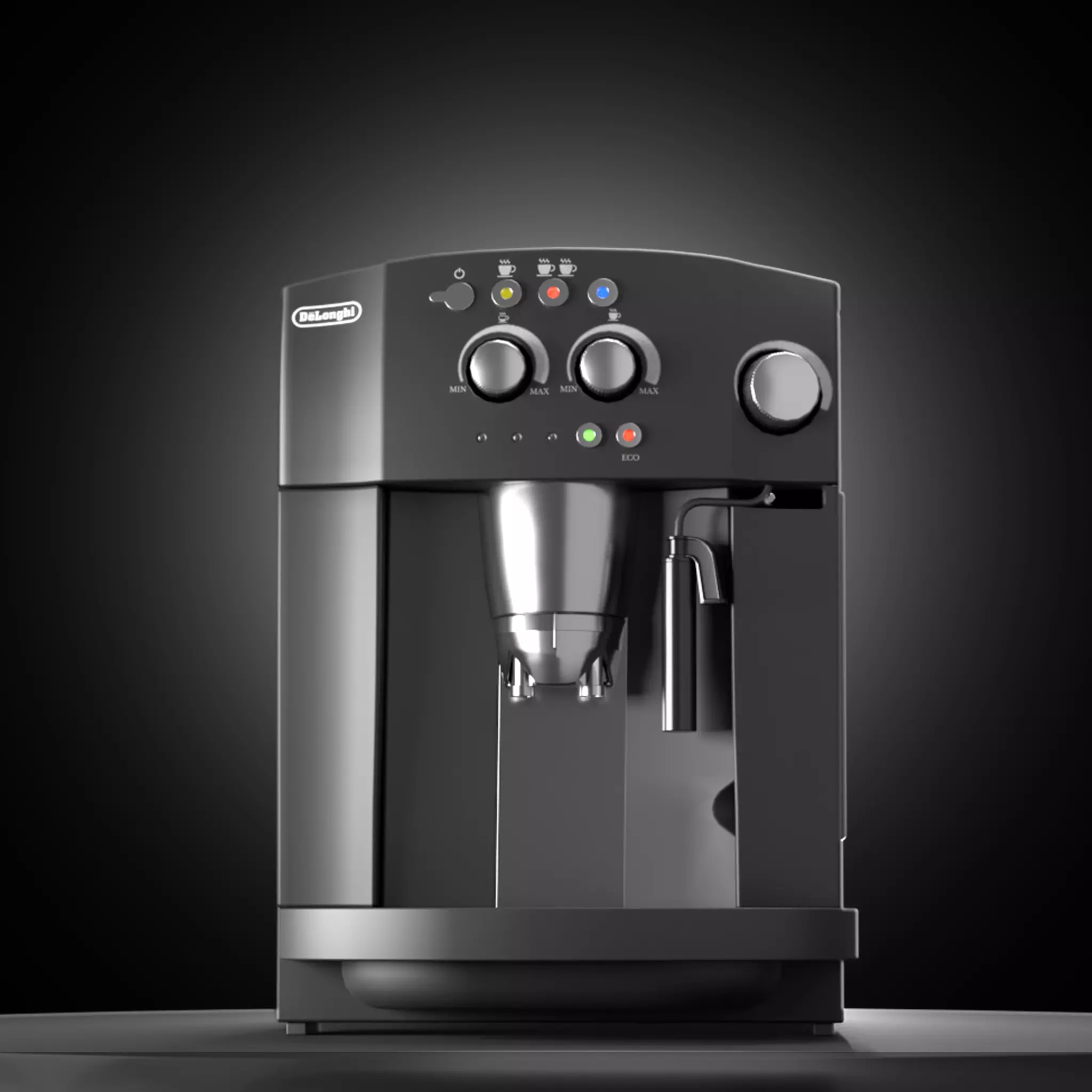Delonghi Magnifica Low-poly 3D model_0