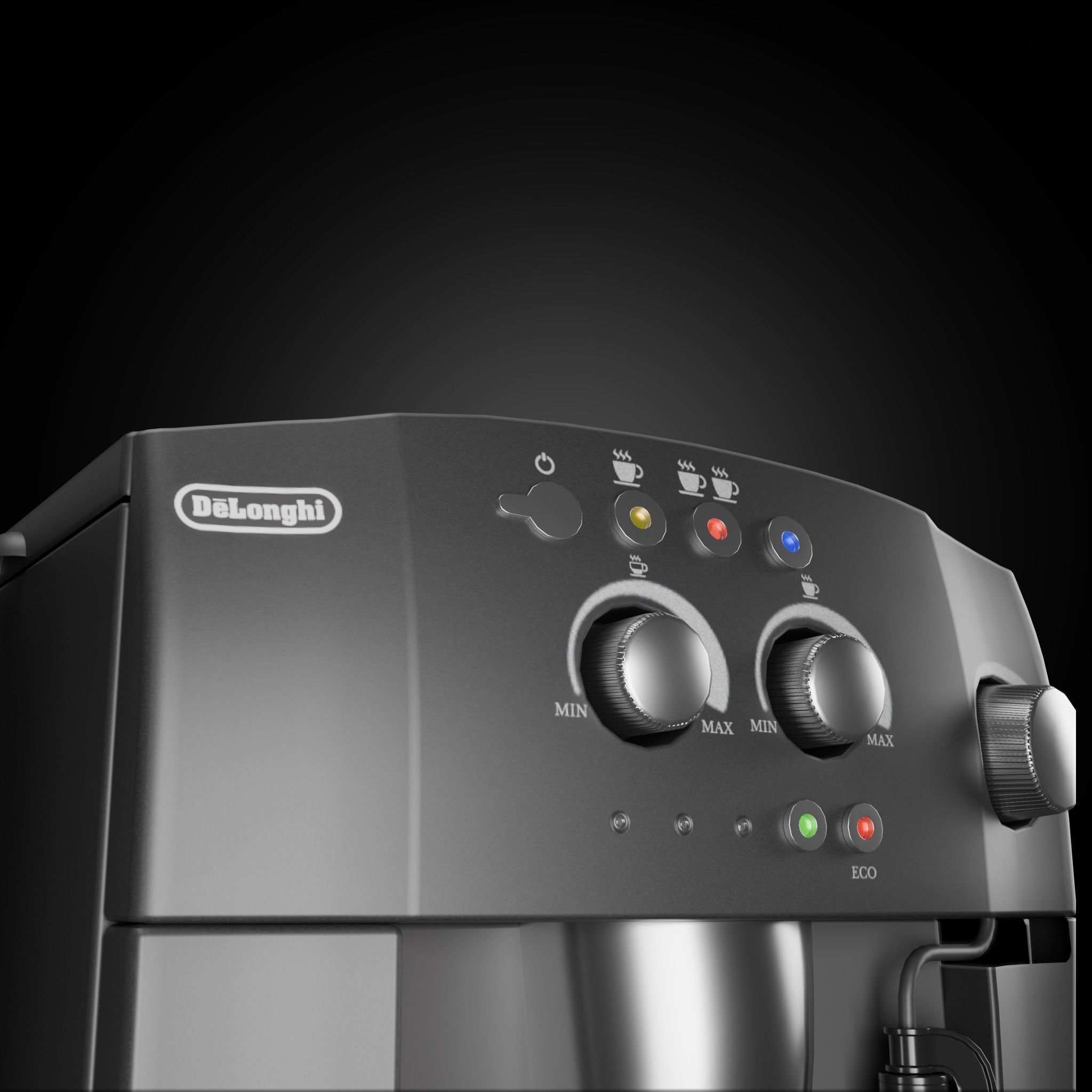 Delonghi Magnifica Low-poly 3D model_2