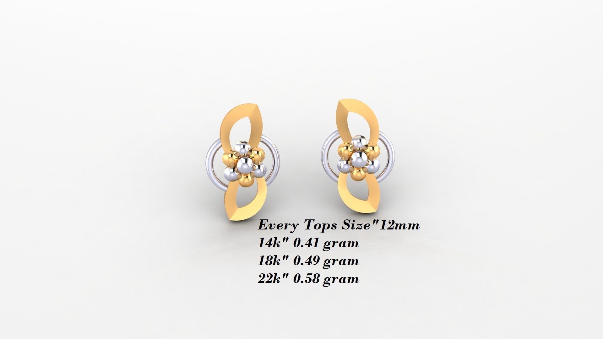 Earrings 50 3D print model_45