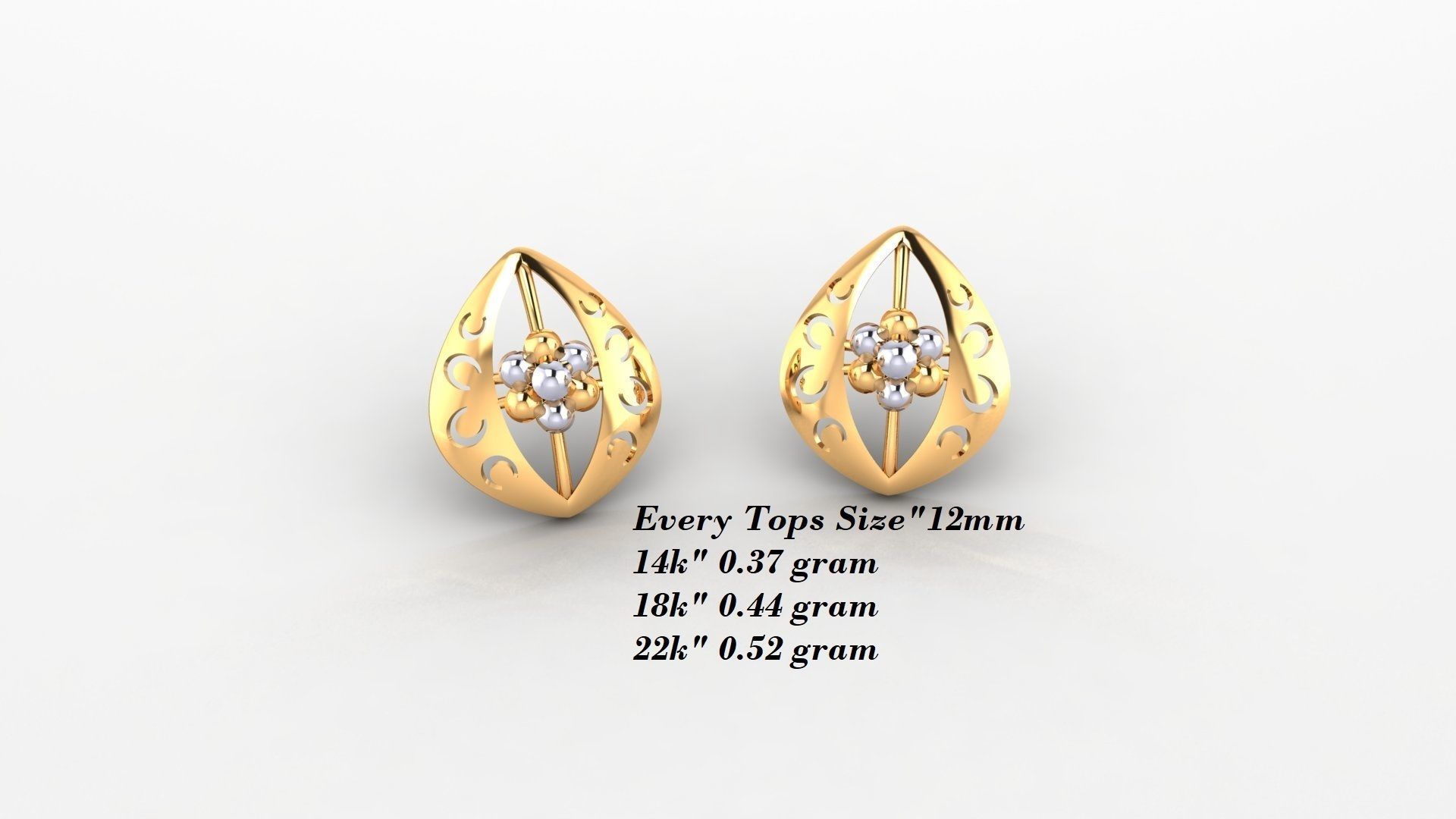 Earrings 50 3D print model_35