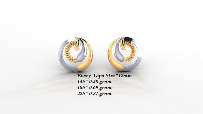 Earrings 50 3D print model
