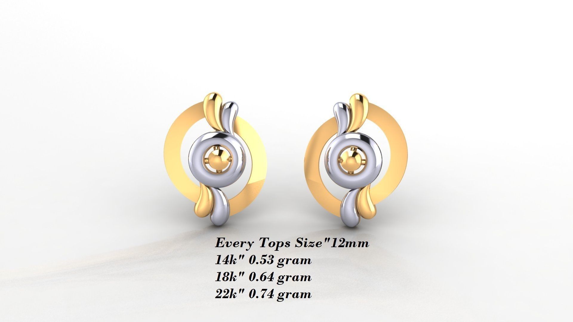 Earrings 50 3D print model_11