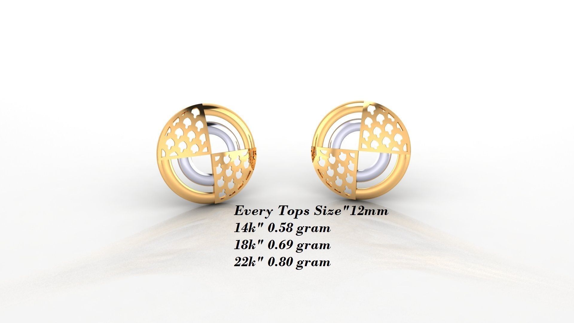 Earrings 50 3D print model_20