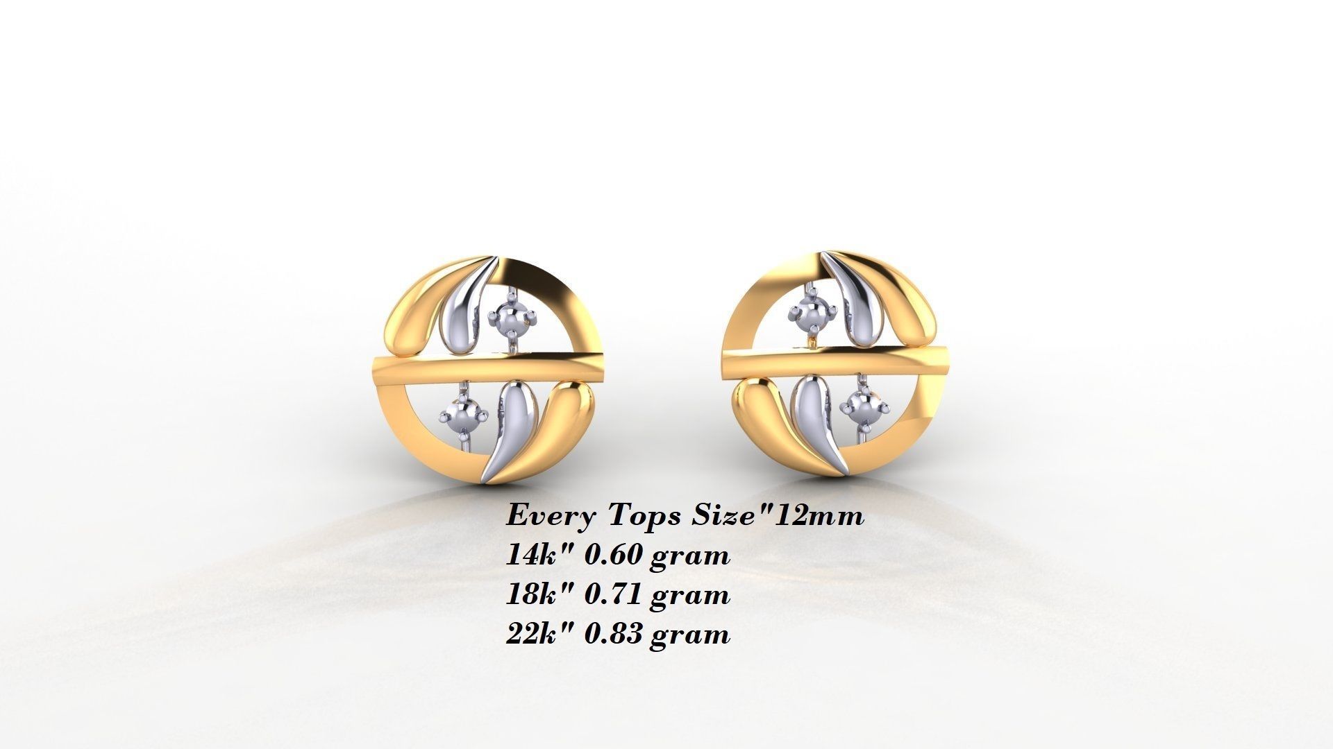 Earrings 50 3D print model_48