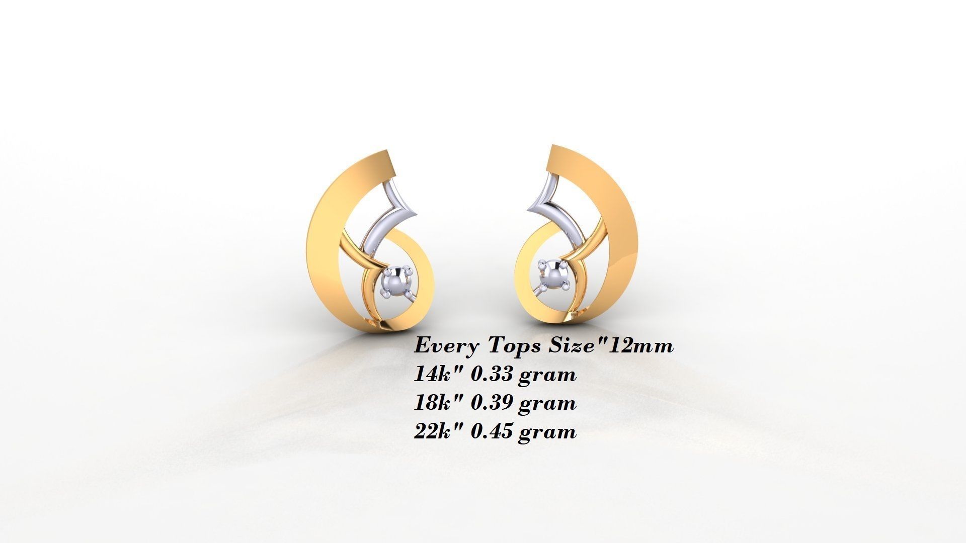 Earrings 50 3D print model_26